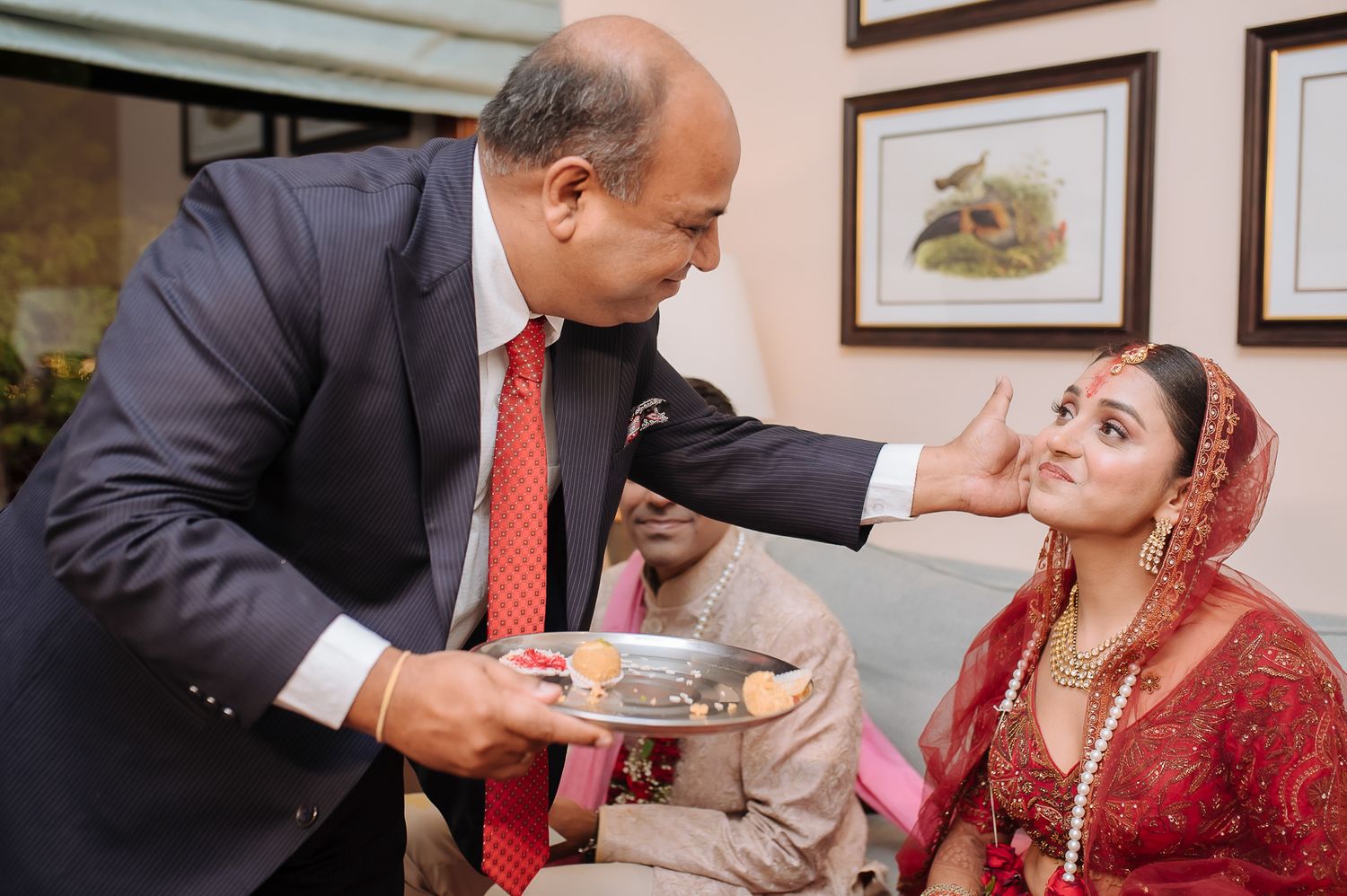 Indian wedding ceremony of a bride and groom taking feras at their intimate wedding of 30 guests in the hills at Daleside Manor, Kasauli