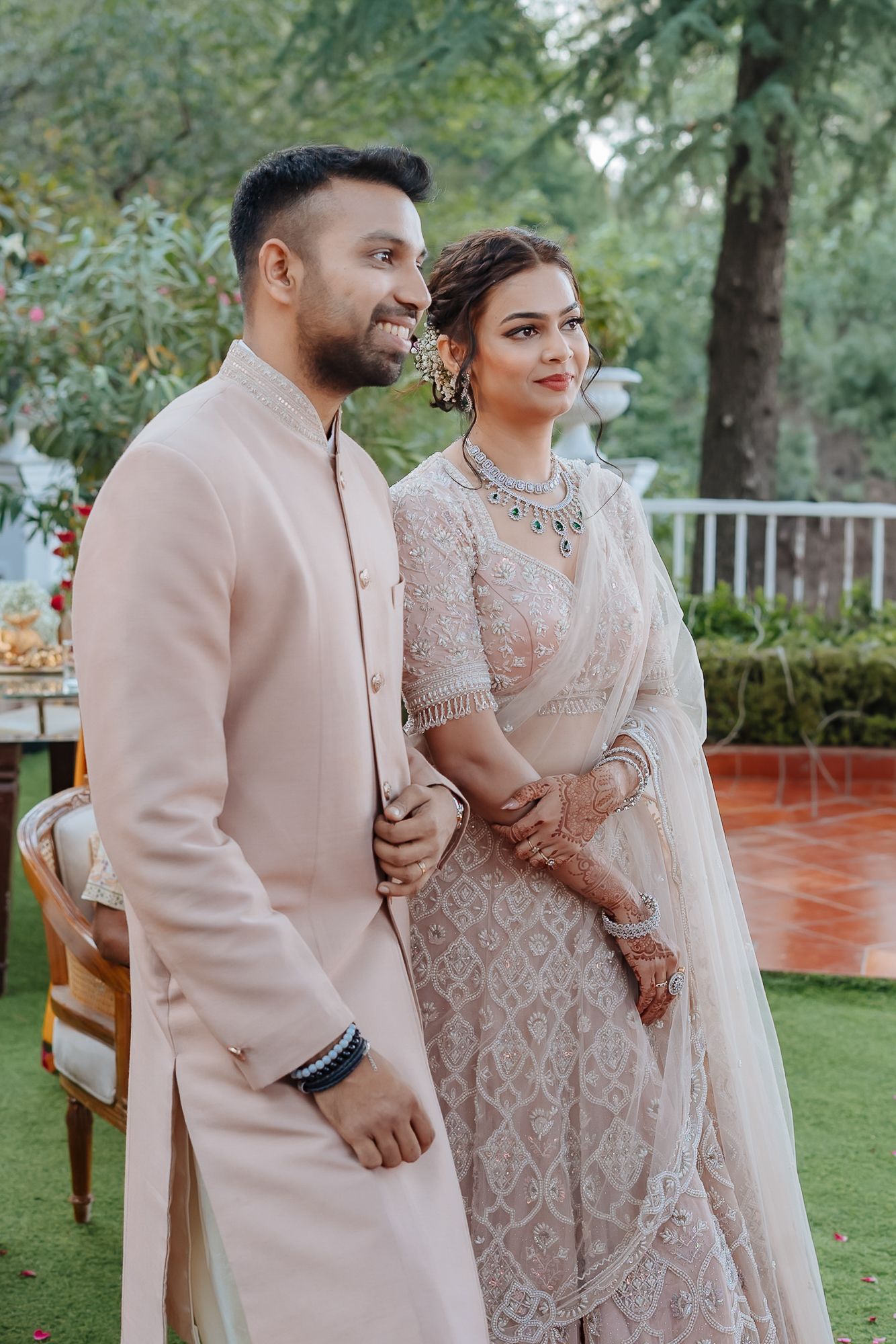 Emotional and hearty storytelling moments of an Indian Bride and groom at an intimate wedding of 30 guests in the hills in Kasauli.