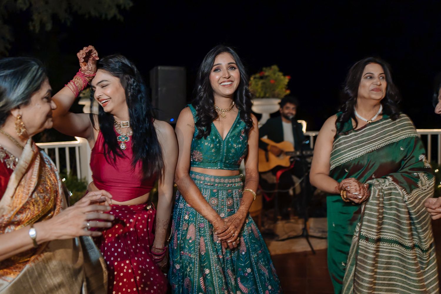 Candid engagement event photos of an Indian Wedding in the Hills and Daleside Manor, Kasauli.