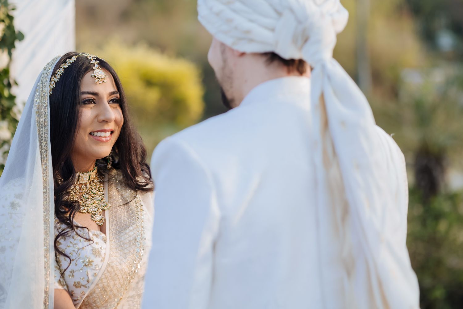 Emotional bridal entrance at Forest Hill Chandigarh for an Indo-Norwegian fusion wedding