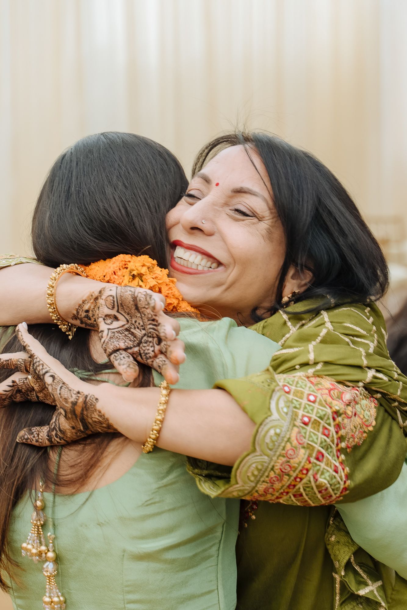 Joyful family moments during the Mehendi celebrations in Chandigarh