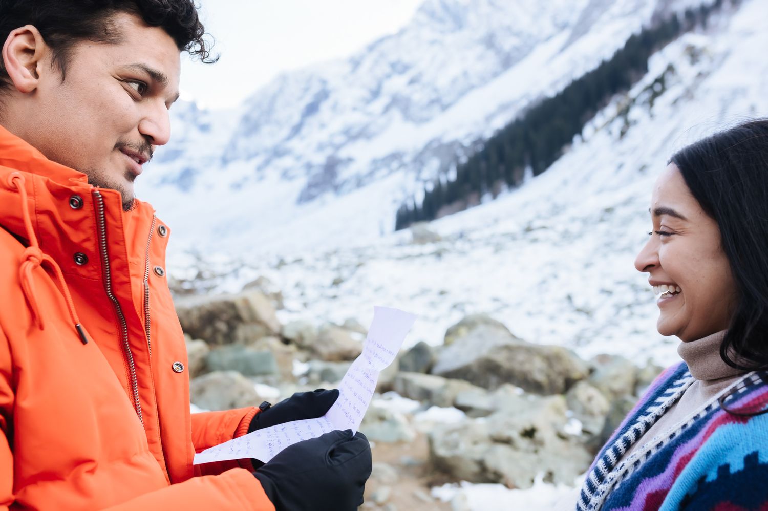 Romantic Travel inspired and pre-wedding vows amidst Gulmarg mountains, fine-art editorial photography by Beginnings For You
