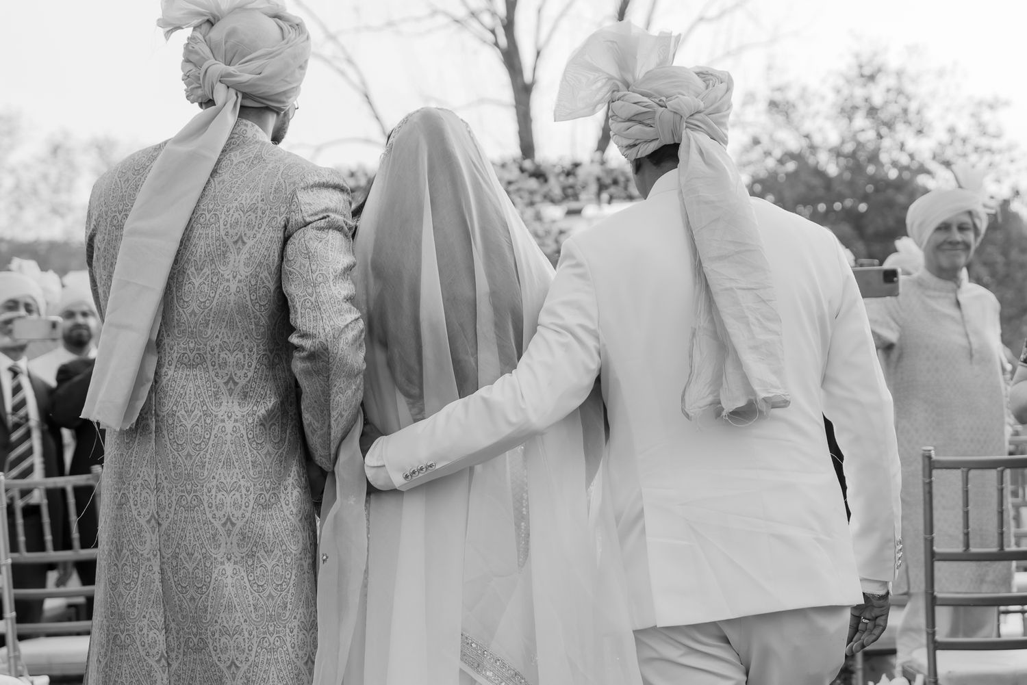 Emotional bridal entrance at Forest Hill Chandigarh for an Indo-Norwegian fusion wedding