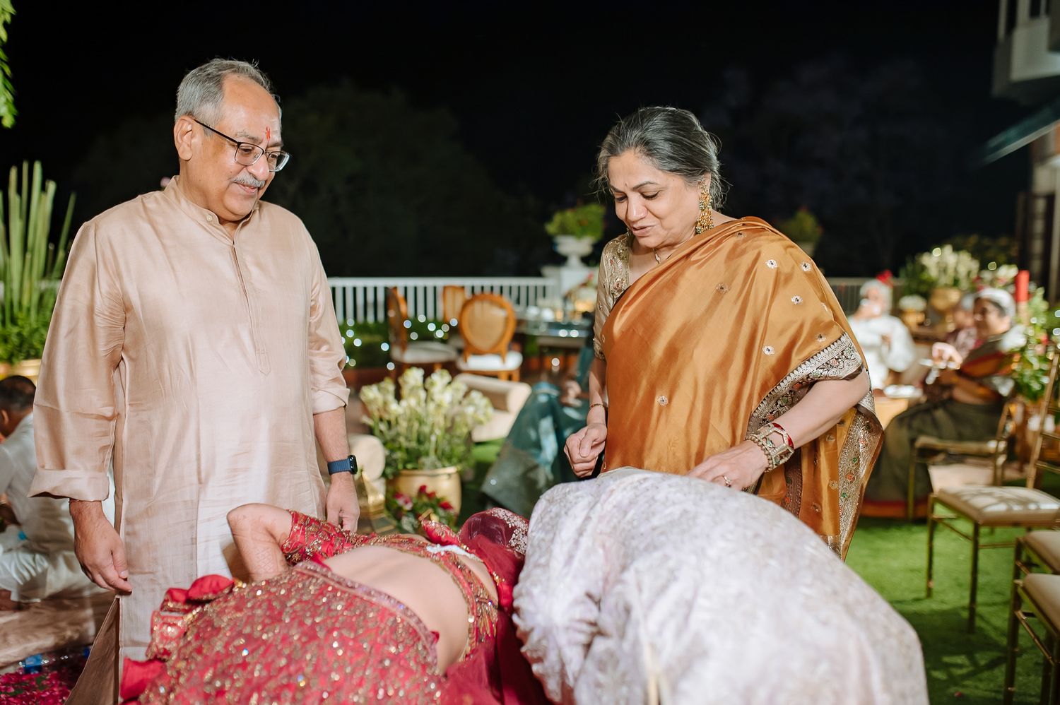 Indian wedding ceremony of a bride and groom taking feras at their intimate wedding of 30 guests in the hills at Daleside Manor, Kasauli