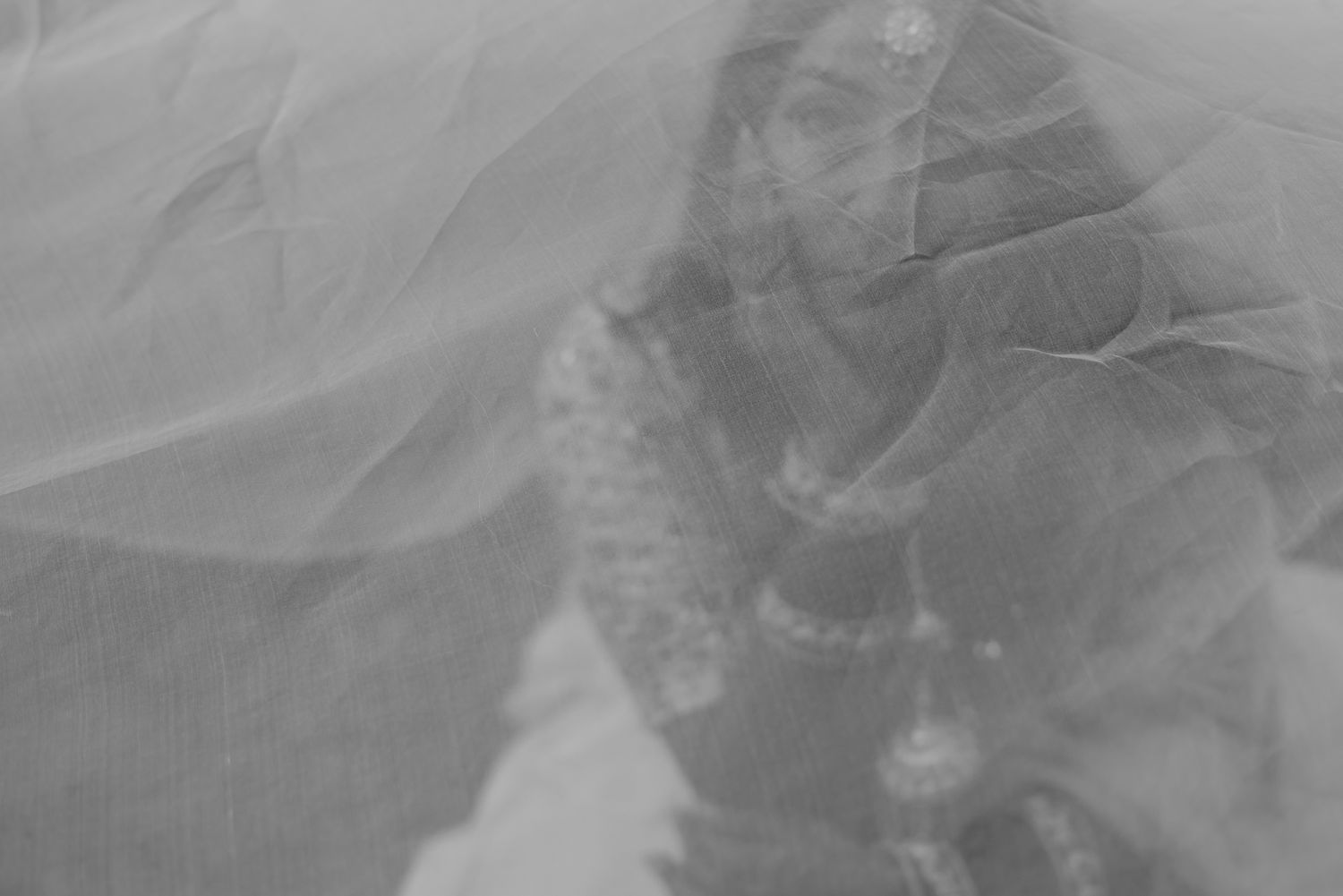Elegant bridal portrait of Bride Itisha in ivory lehenga with bridesmaids for an intimate Indo-Norwegian wedding in Forest Hill, Chandigarh