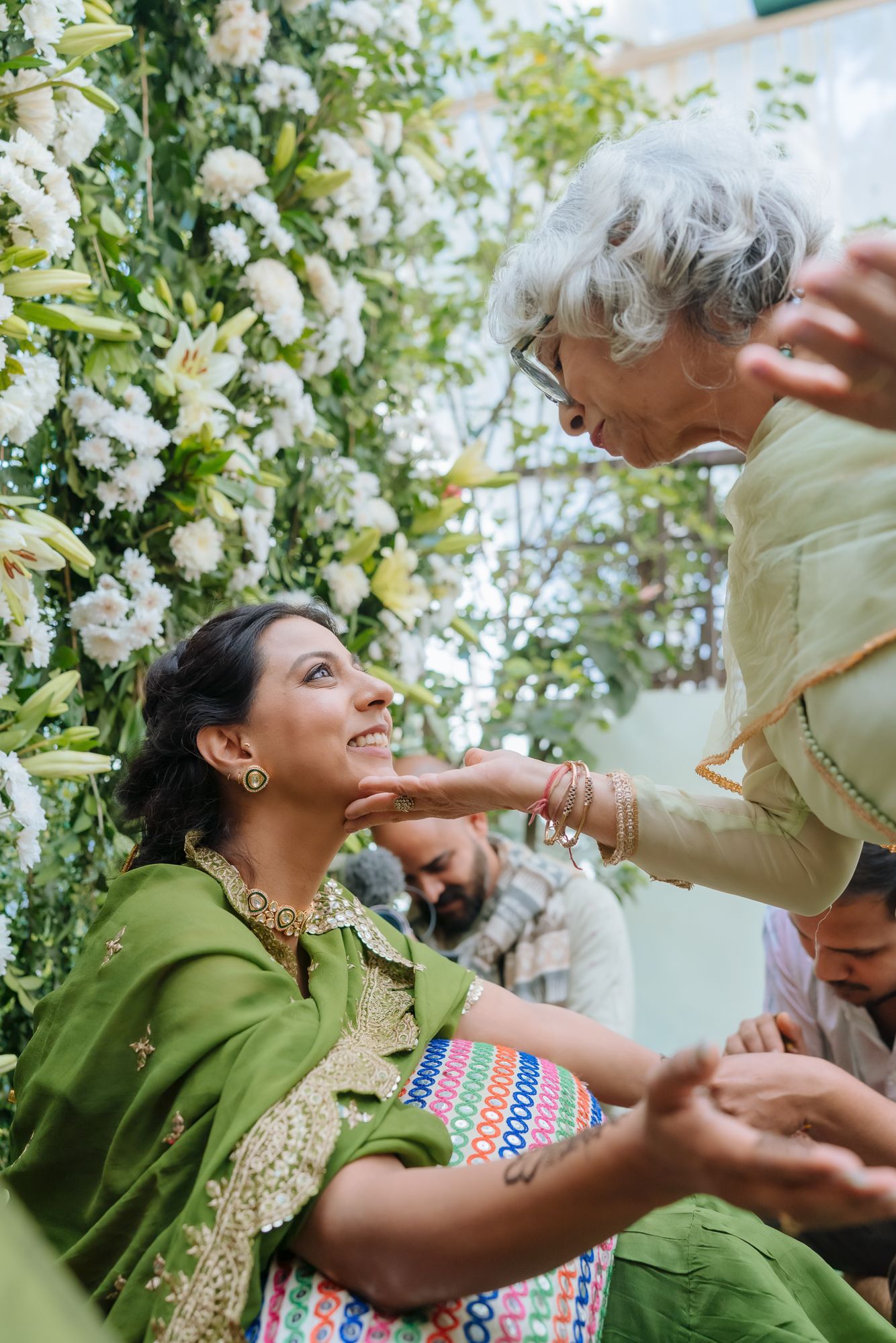 Punjabi Mehendi celebration with dhol entry and Norwegian family experiencing an Indian Mehendi ceremony for the first time