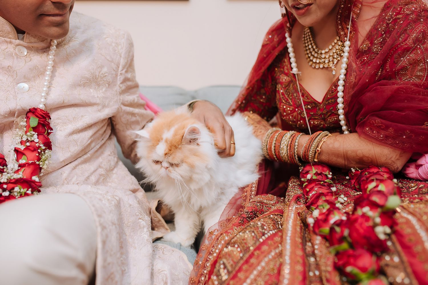 Indian wedding ceremony of a bride and groom taking feras at their intimate wedding of 30 guests in the hills at Daleside Manor, Kasauli
