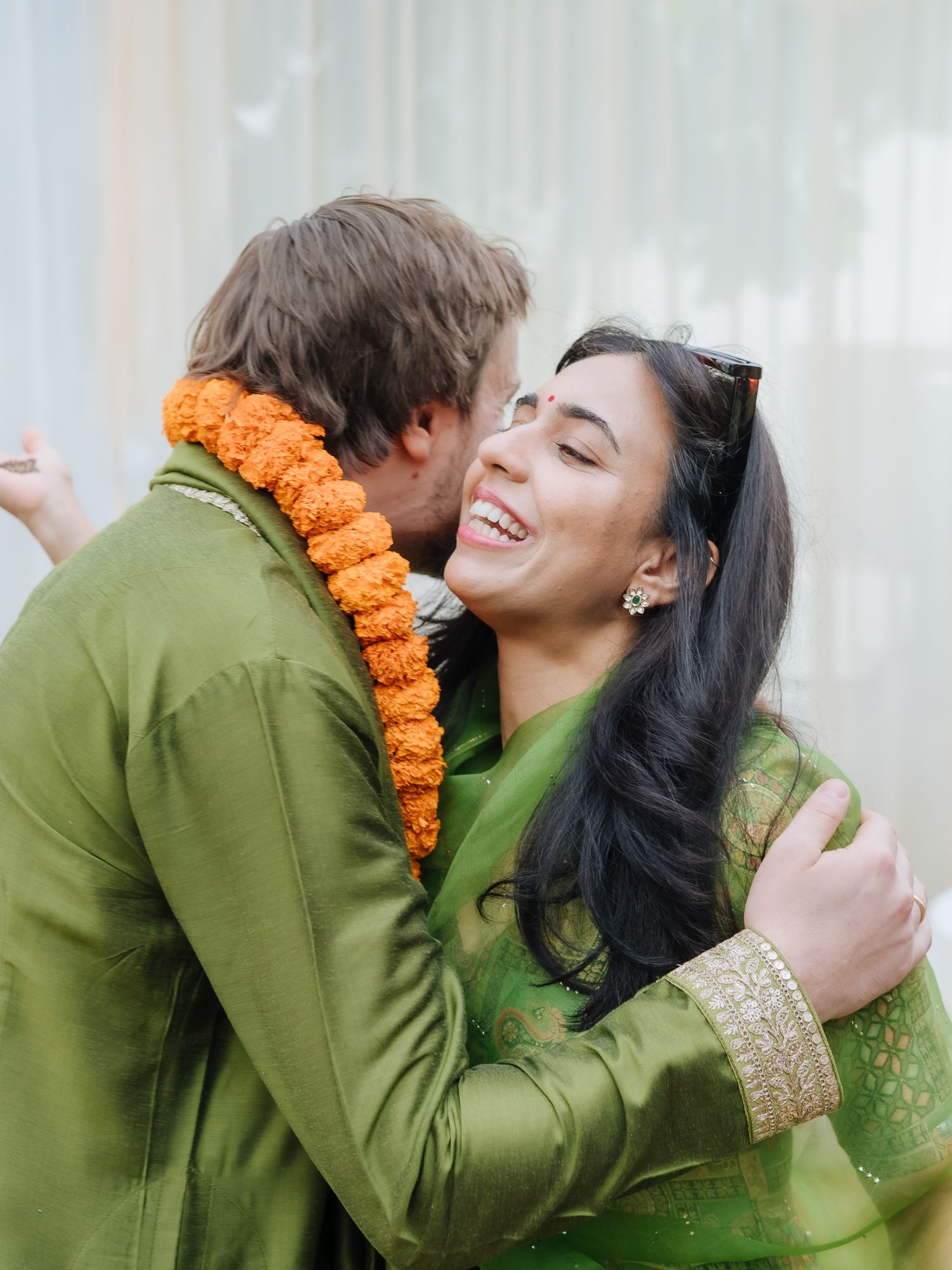 Joyful family moments during the Mehendi celebrations in Chandigarh