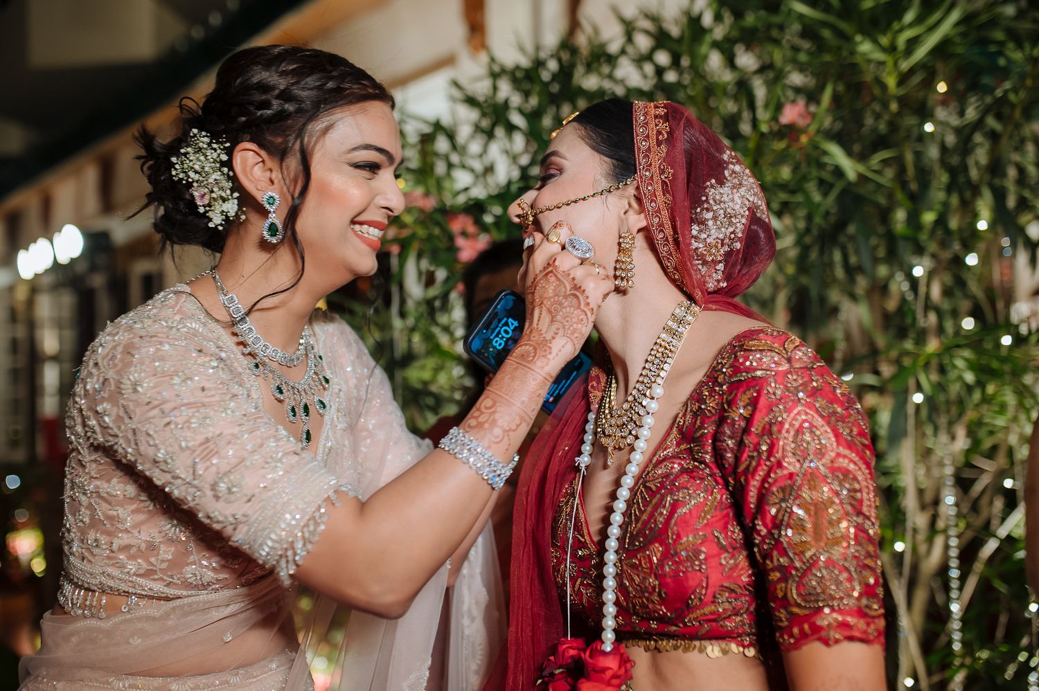 Indian wedding ceremony of a bride and groom taking feras at their intimate wedding of 30 guests in the hills at Daleside Manor, Kasauli