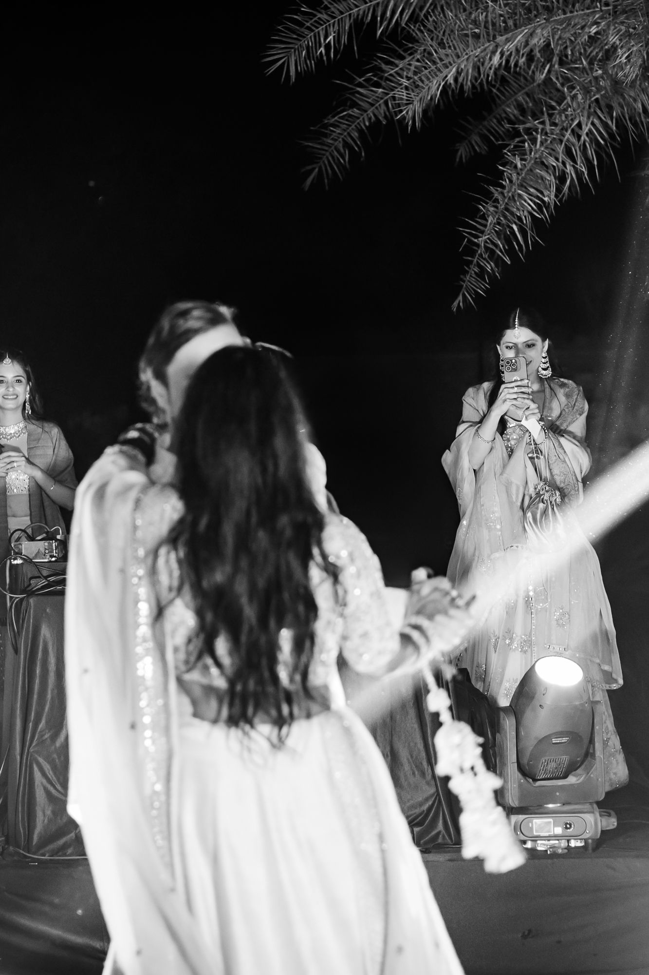 Storytelling wedding photograph capturing an intimate indo-norwegian fusion wedding ceremony at Forest Hill Chandigarh