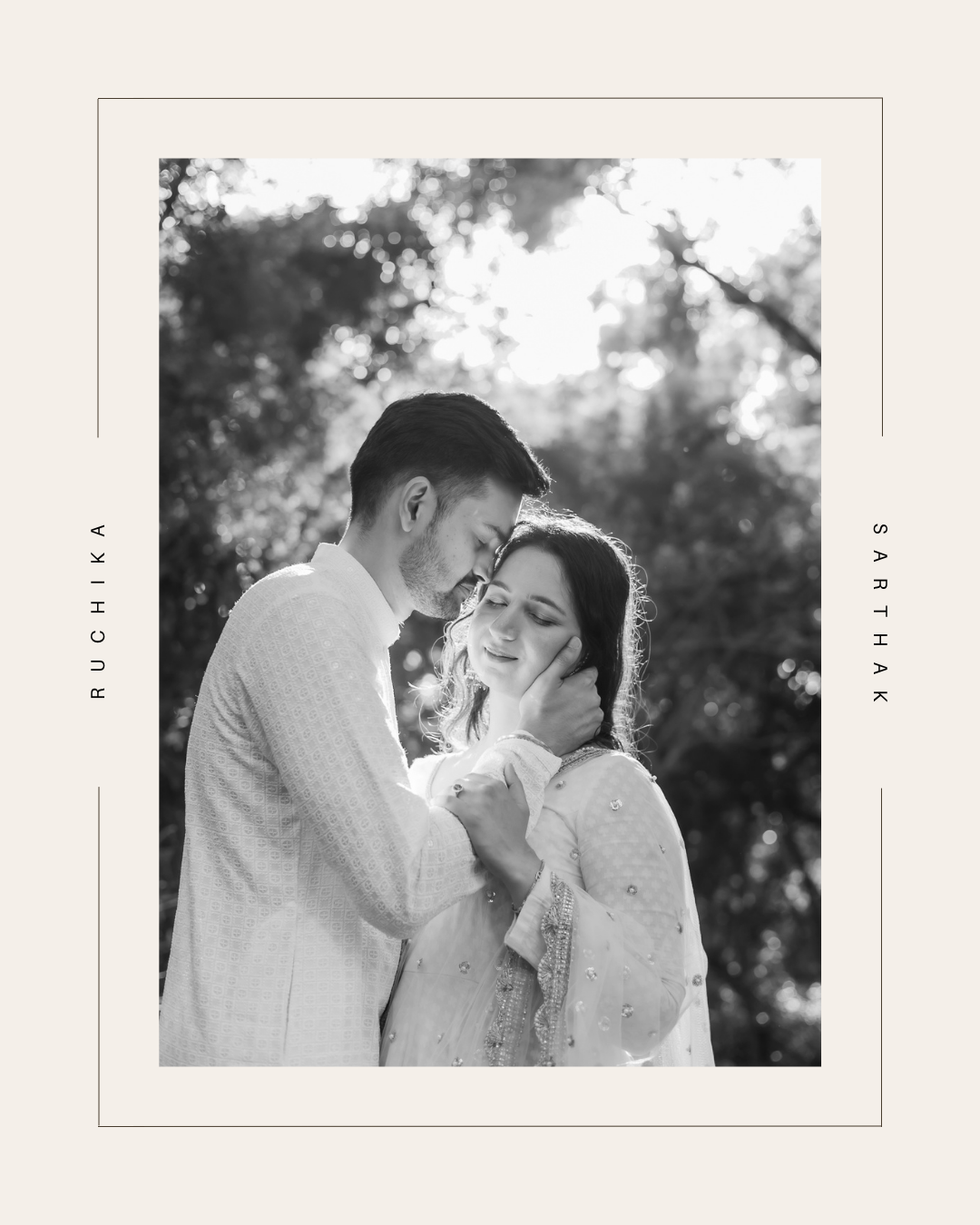 Ruchika and Sarthak pre-wedding photoshoot at Hauz Khas Gardens, fine-art editorial photography in Delhi