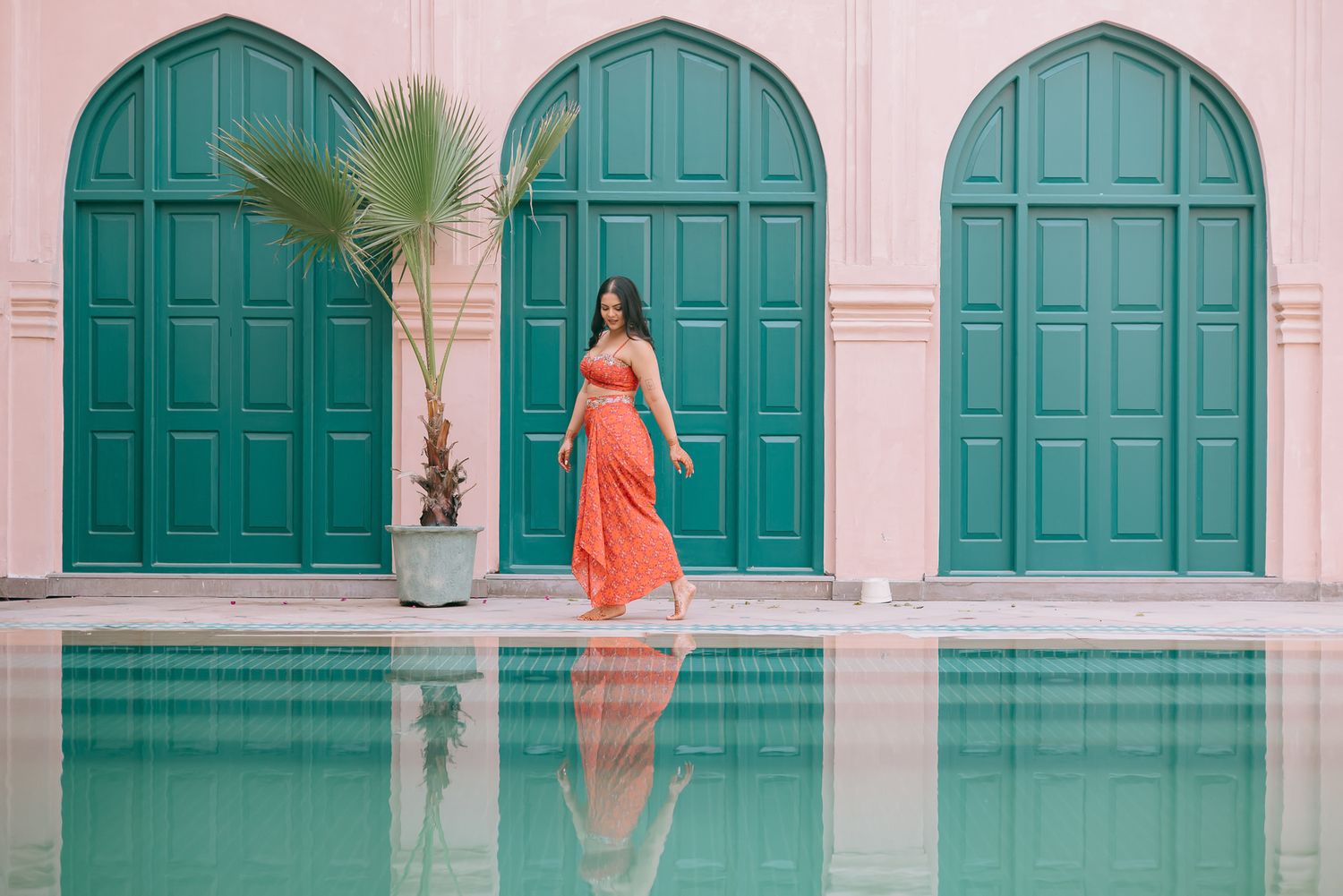 Luxury destination pre-wedding at one of India’s best-kept secret palace hotels by editorial Indian wedding photographer Beginnings For You
