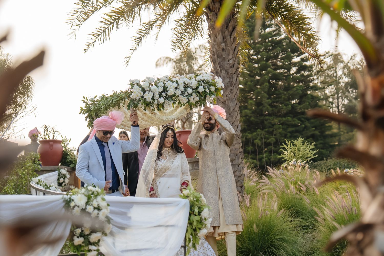 Emotional bridal entrance at Forest Hill Chandigarh for an Indo-Norwegian fusion wedding