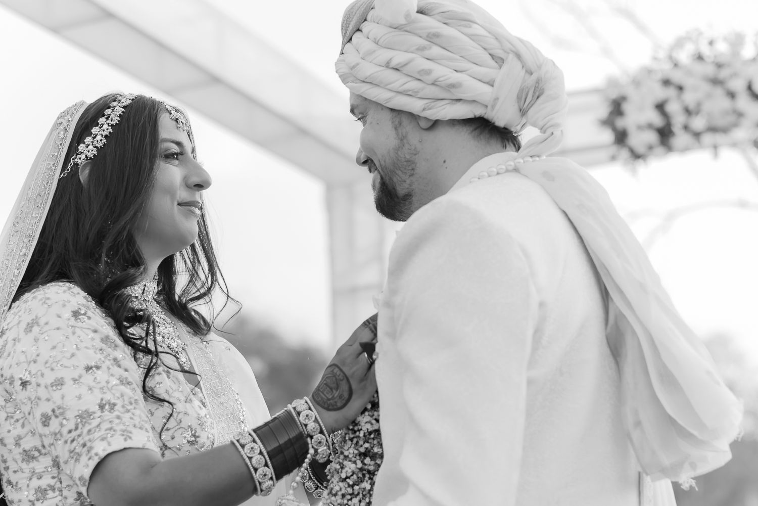 Emotional bridal entrance and Varmaala at Forest Hill Chandigarh for an Indo-Norwegian fusion wedding