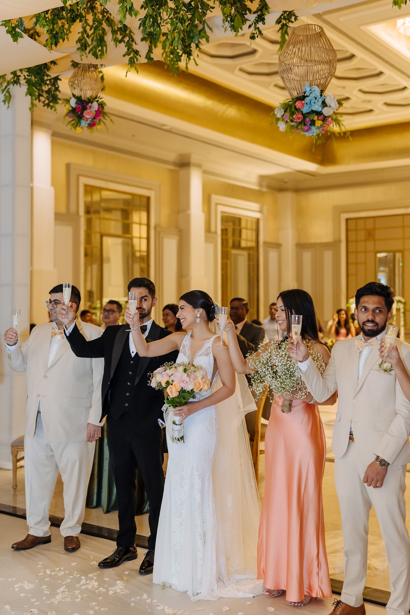 Emotional wedding speech during Shorye and Leah’s Christian wedding celebration