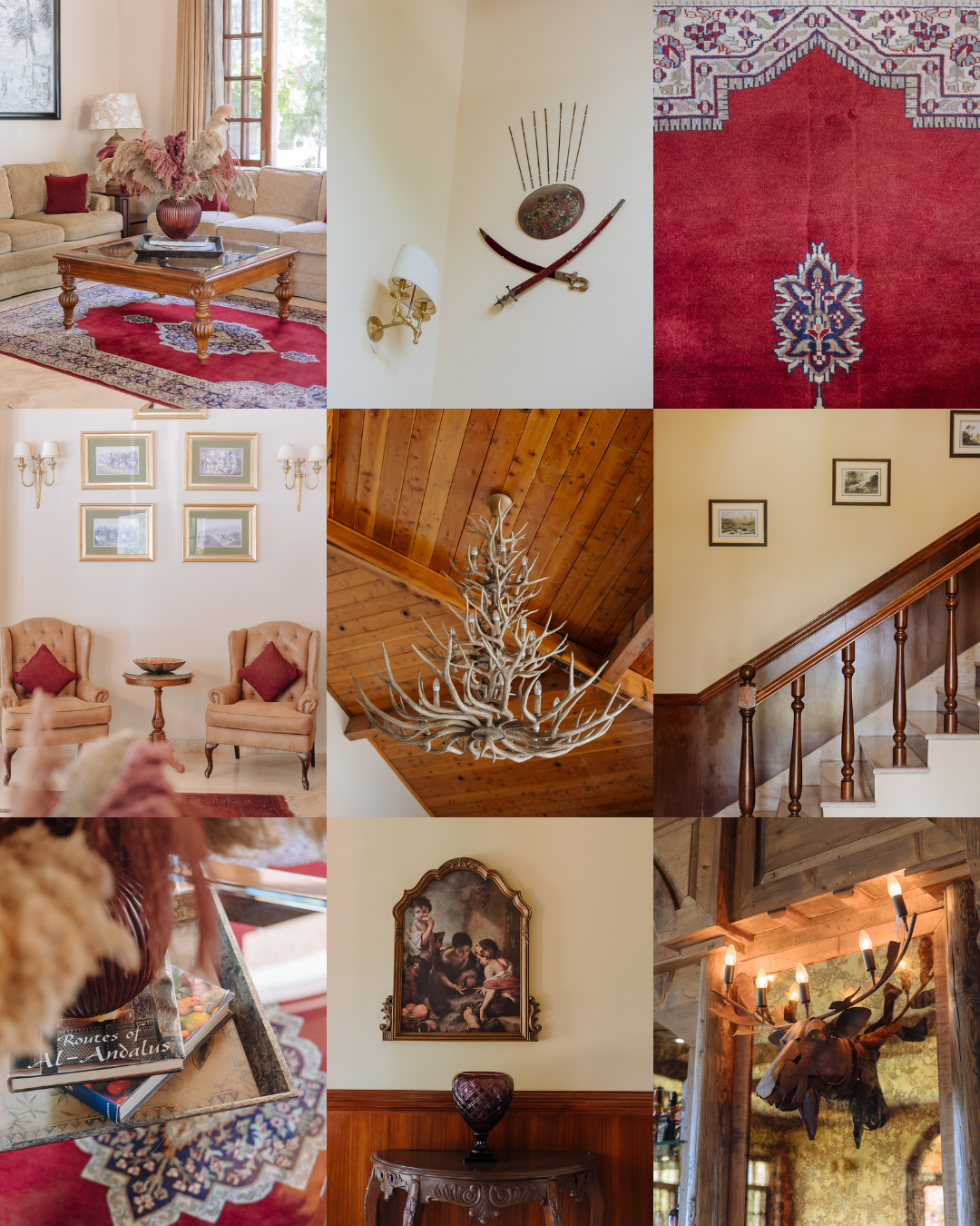 Wedding day Moodboard in pastel with a rustic charm for an intimate 30 people  mountain wedding in the Himalayas at Daleside Manor, Kasauli.