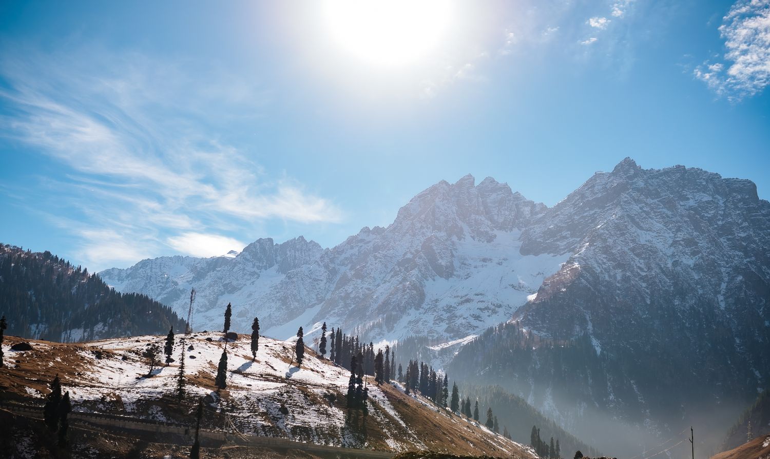 Cinematic pre-wedding couple photography with Kashmir mountains in Srinagar