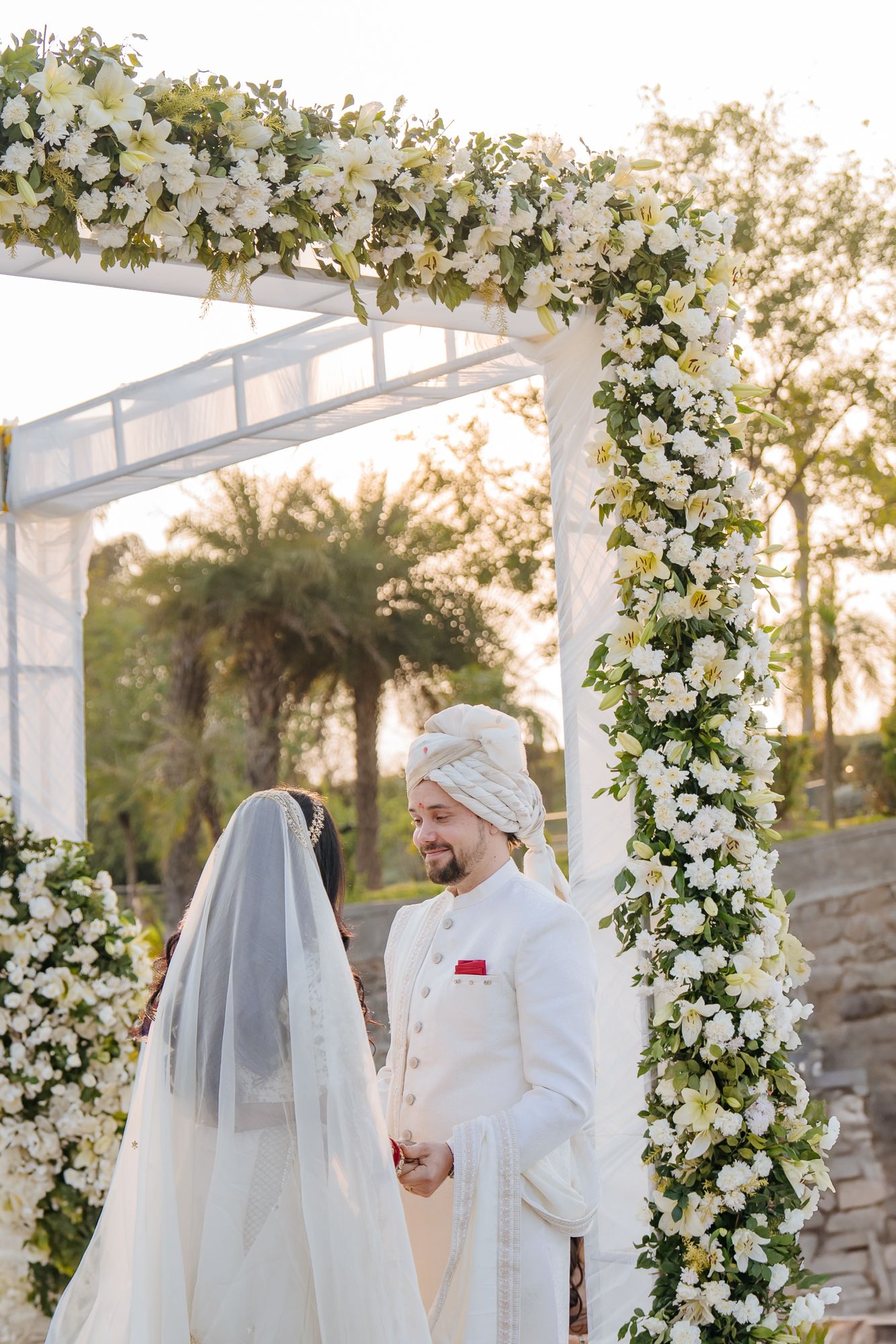 Emotional bridal entrance at Forest Hill Chandigarh for an Indo-Norwegian fusion wedding