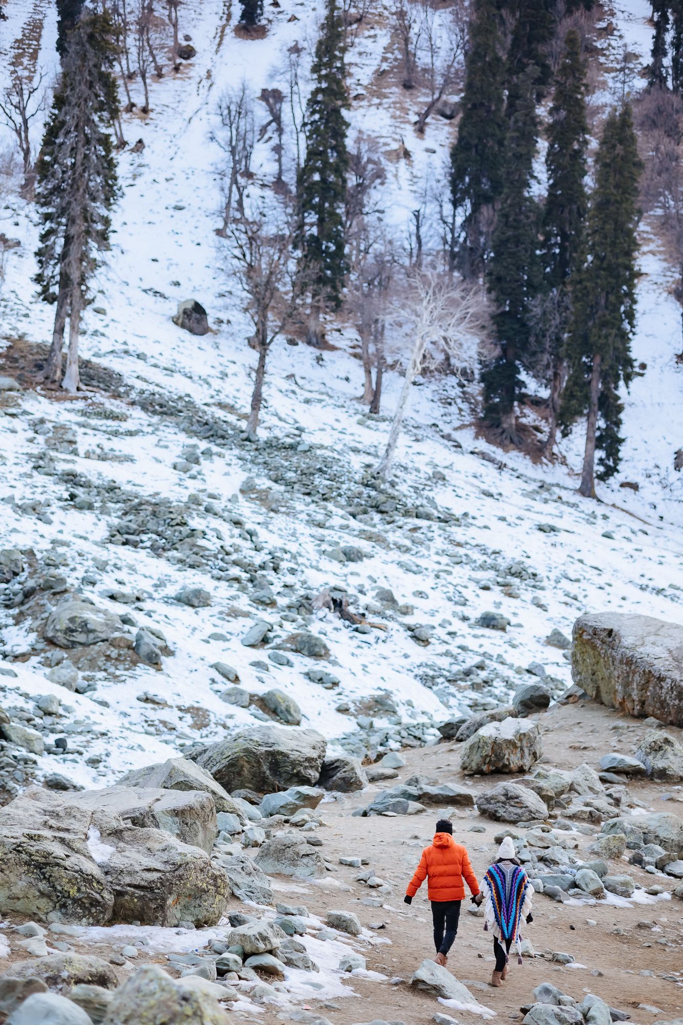 Romantic Travel inspired and pre-wedding vows amidst Gulmarg mountains, fine-art editorial photography by Beginnings For You
