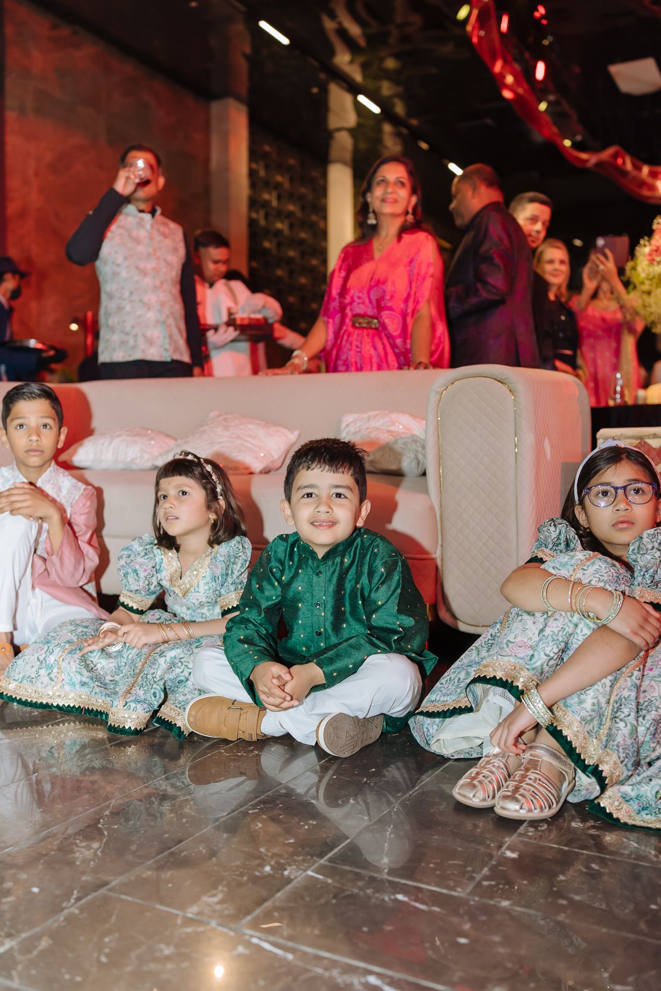 A heartfelt Sagan ceremony welcoming Leah into Shorye’s family at Tivoli Chattarpur