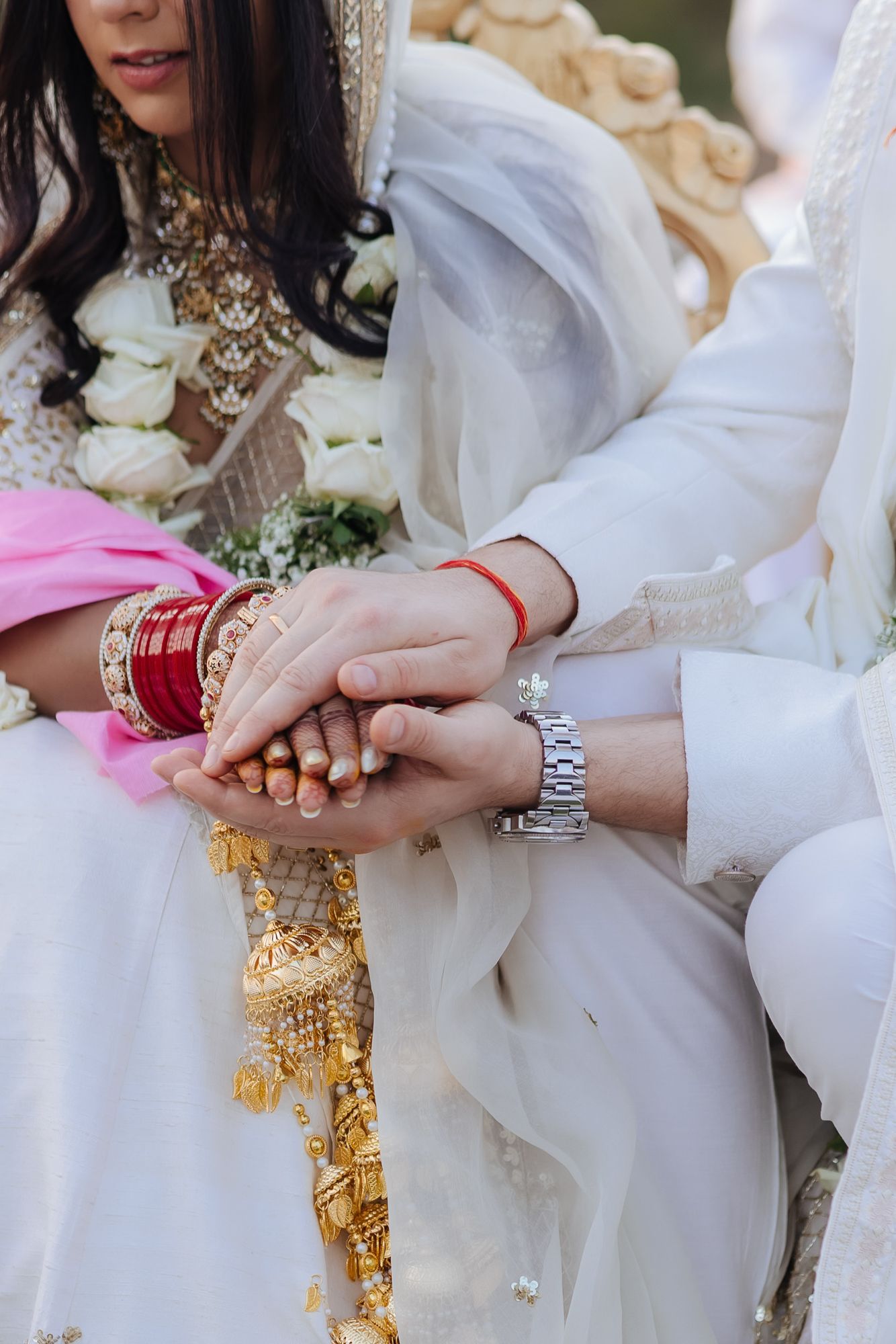 Golden hour pheras at an intimate Forest Hill Chandigarh wedding