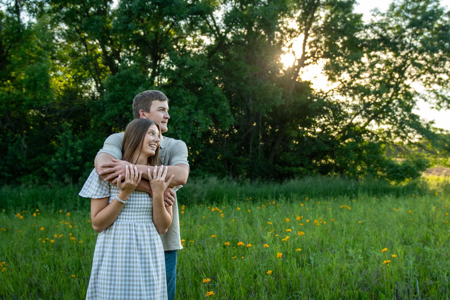 wildflower engagement photographer