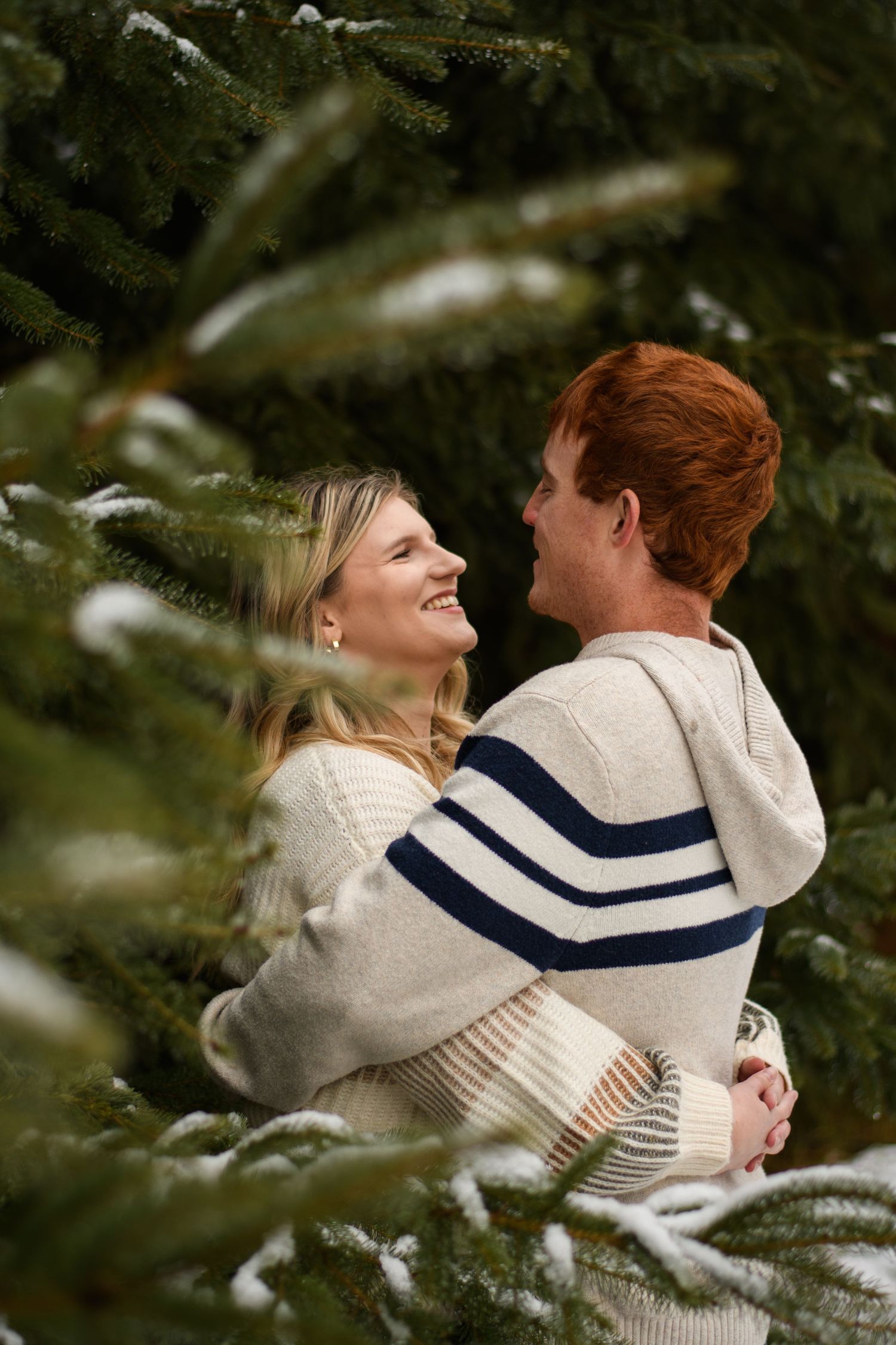 candid photo in the trees