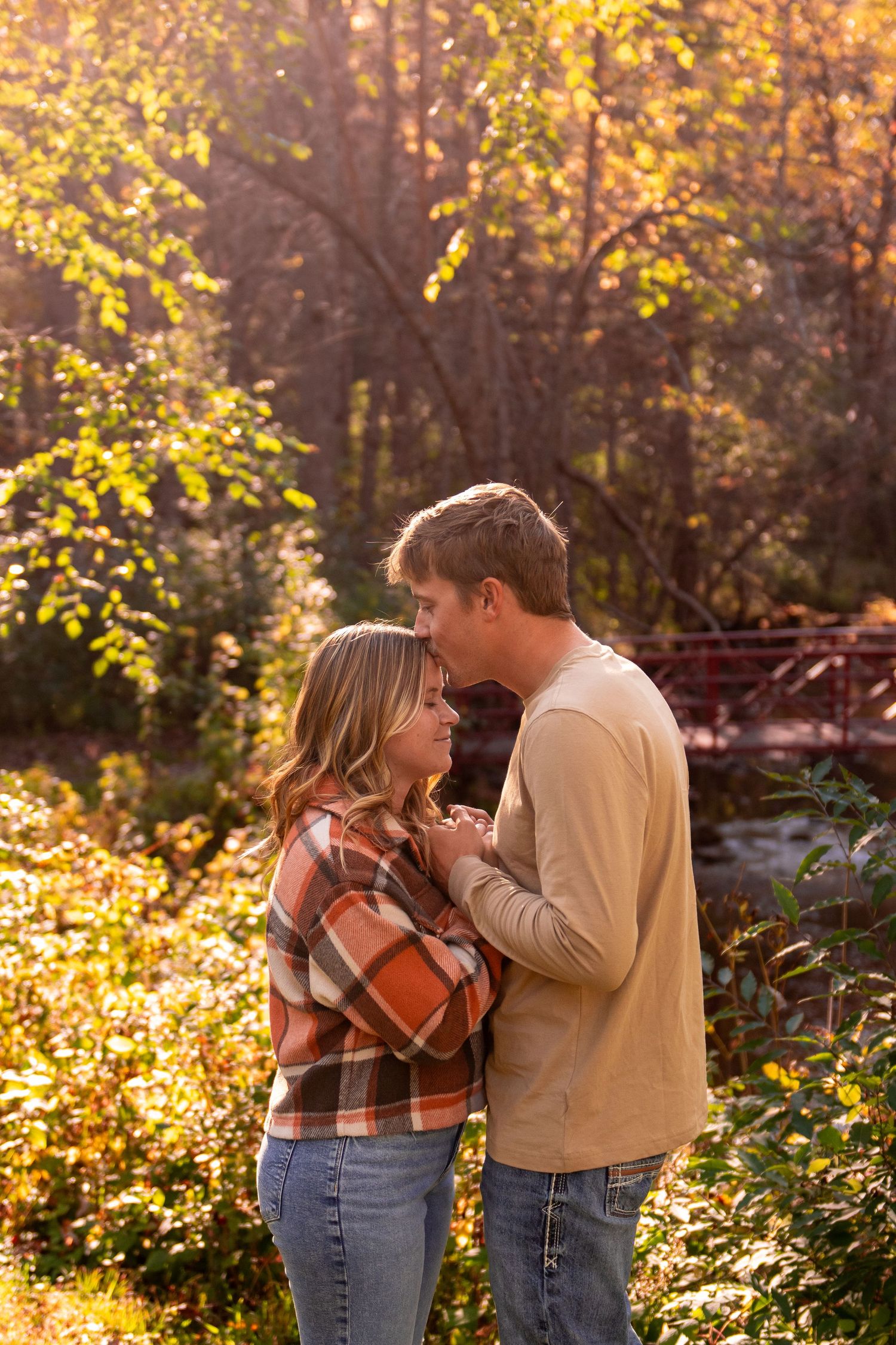 natural light golden hour couple