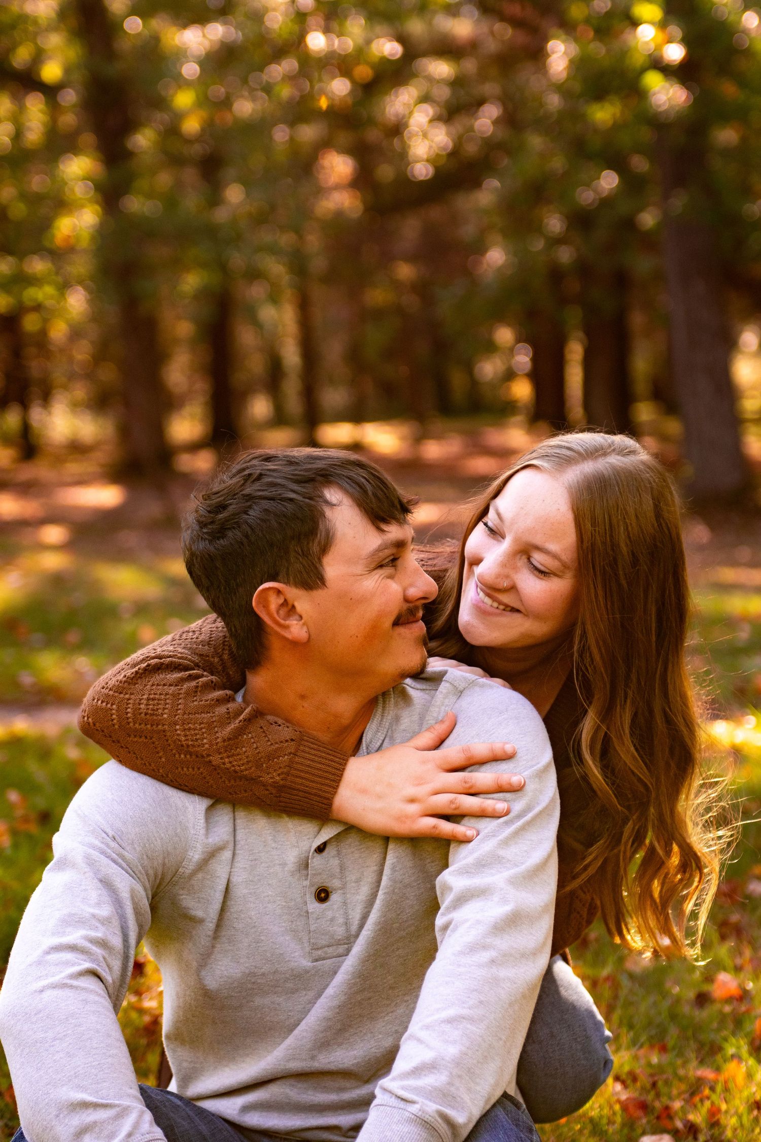 couple smiling at eachother