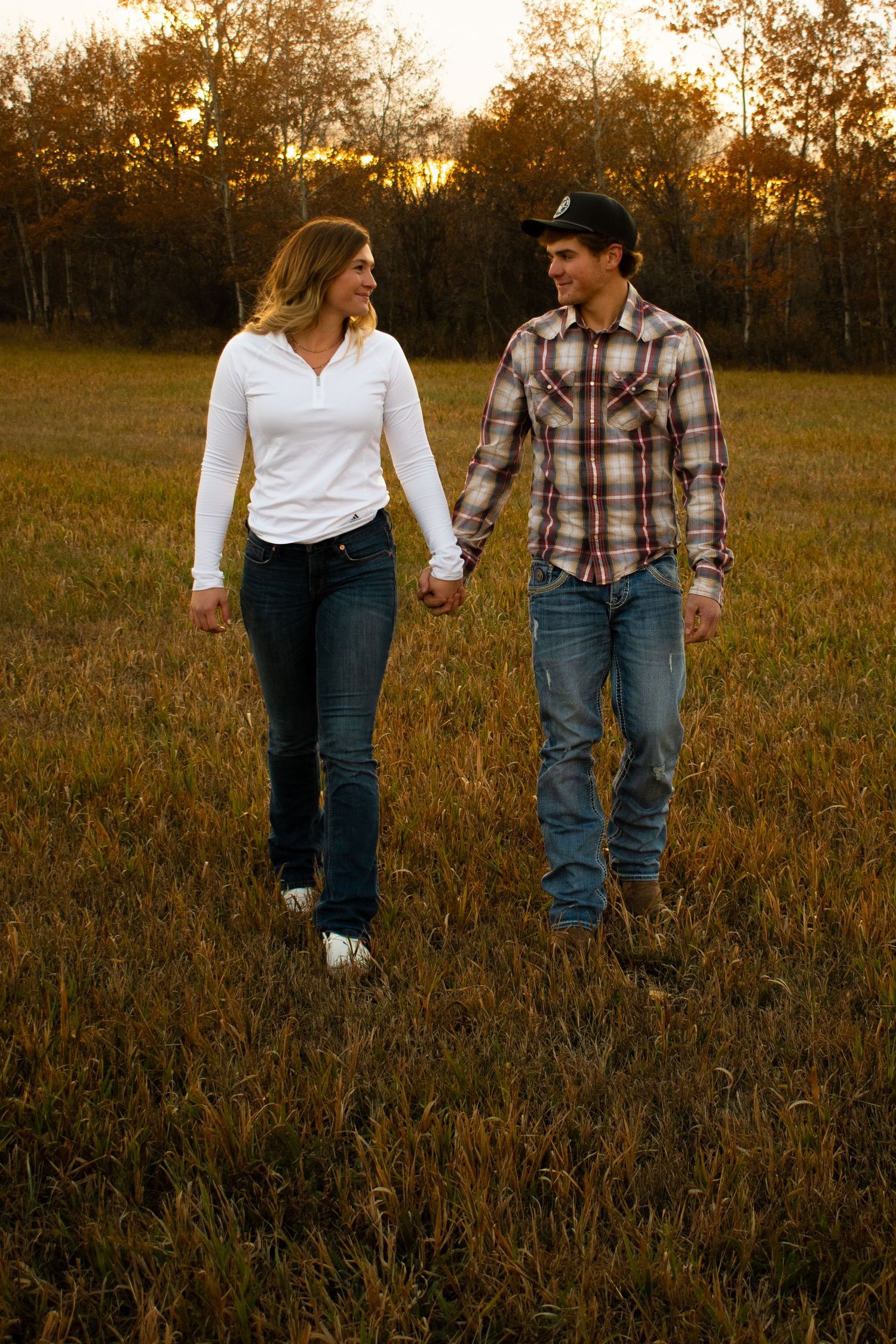 sunset engagement photoshoot