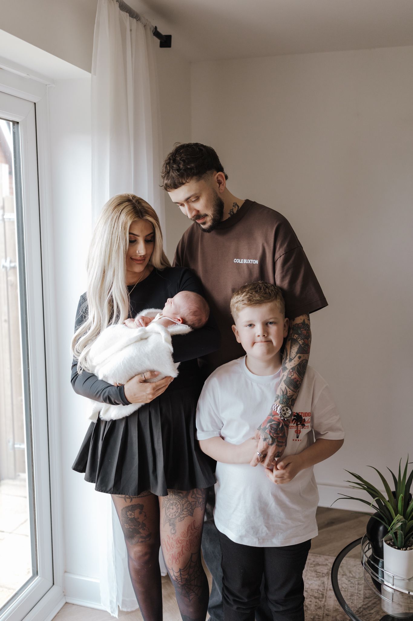 Family at home photoshoot in Telford