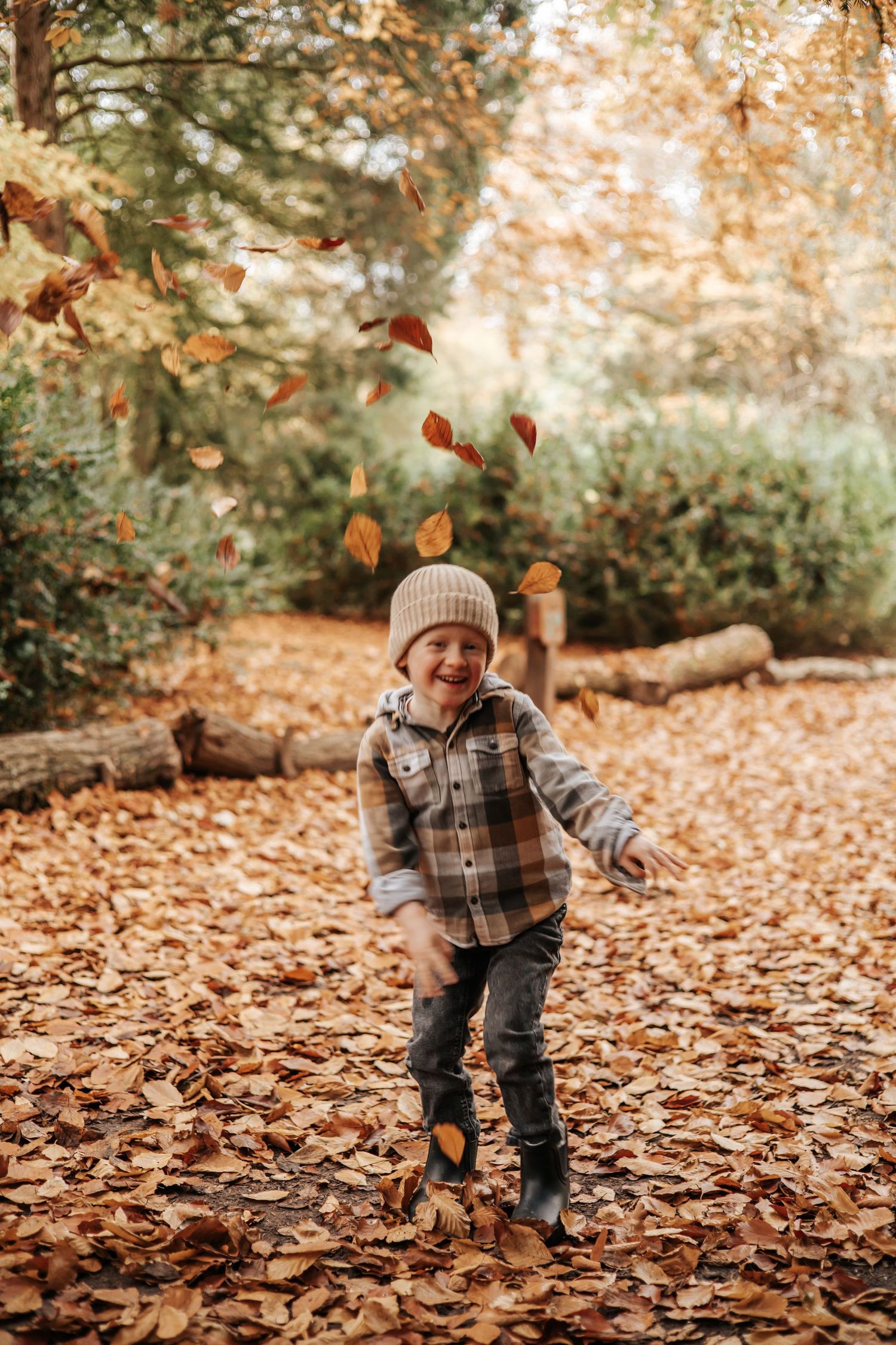 Autumn family photoshoot in Telford, Shropshire