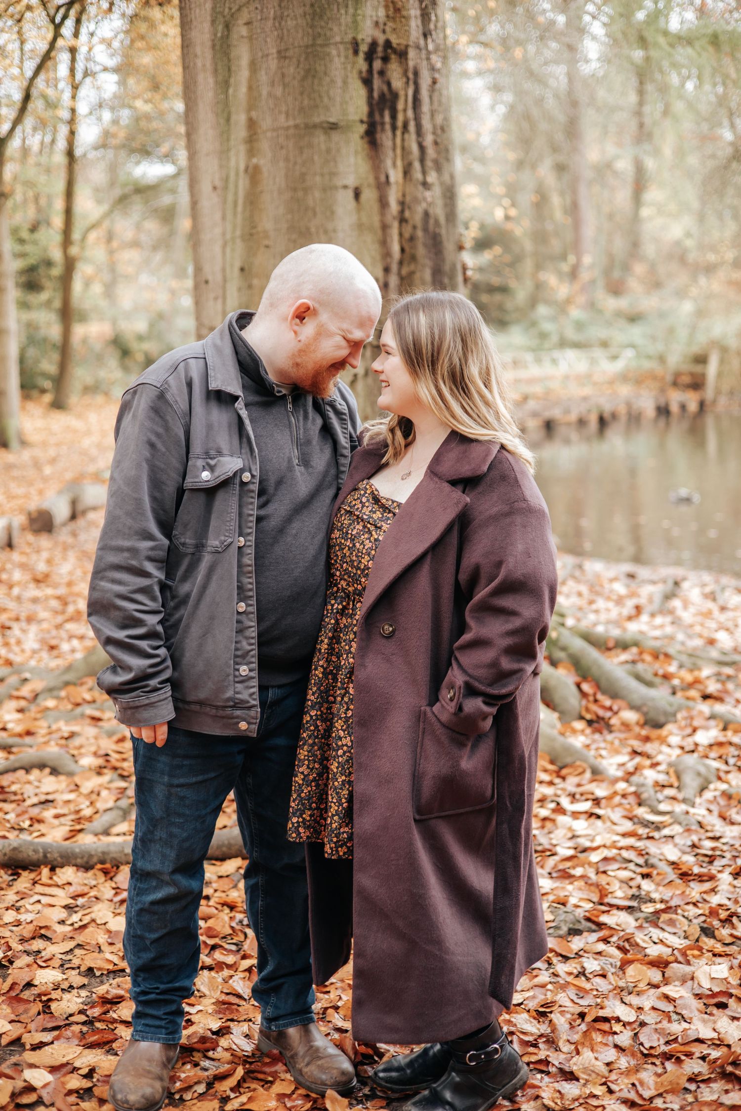 Taking a moment to showcase their love during photoshoot in Telford.
