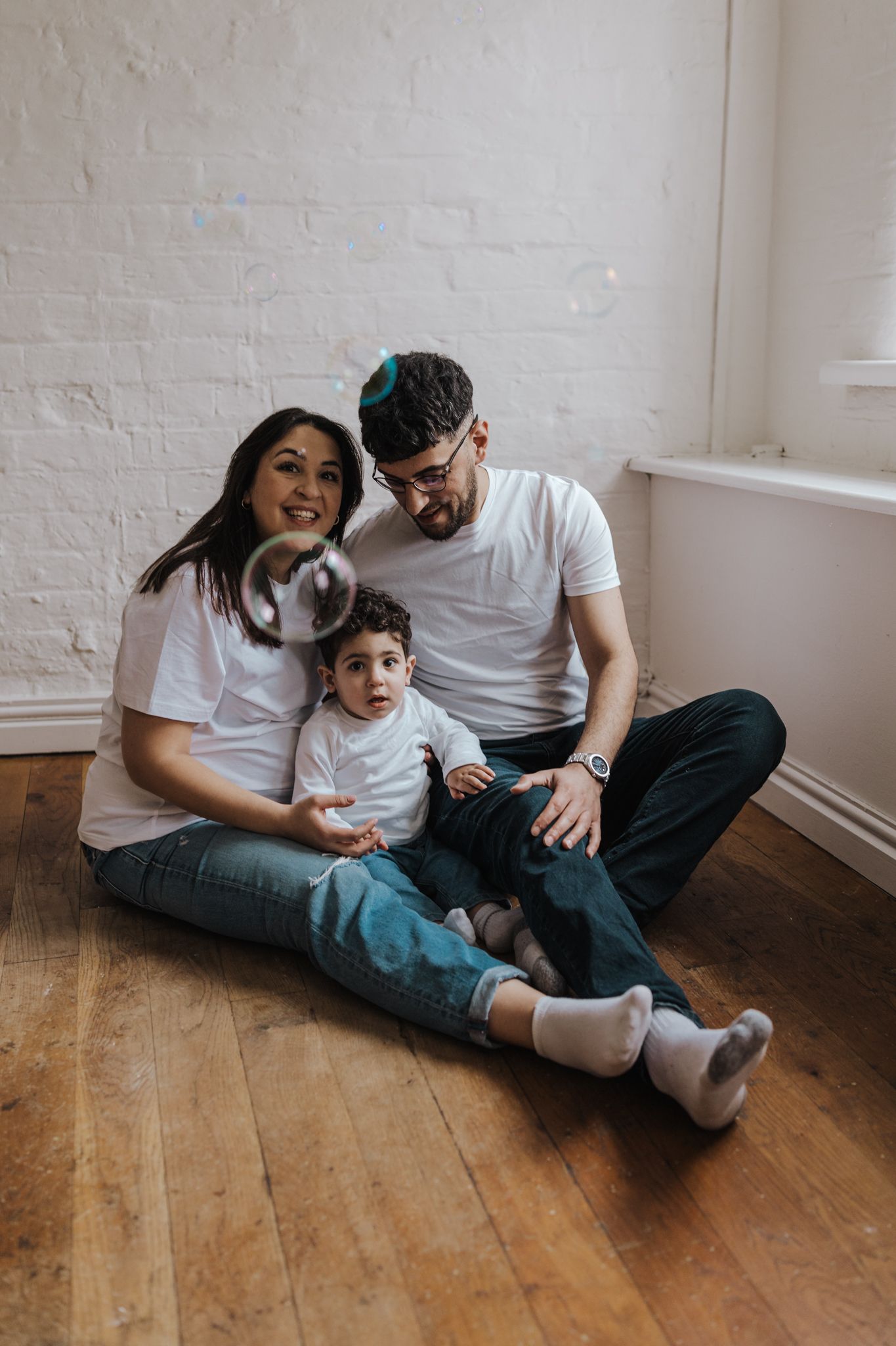 Family photo session in a photography studio in Telford, Shropshire.