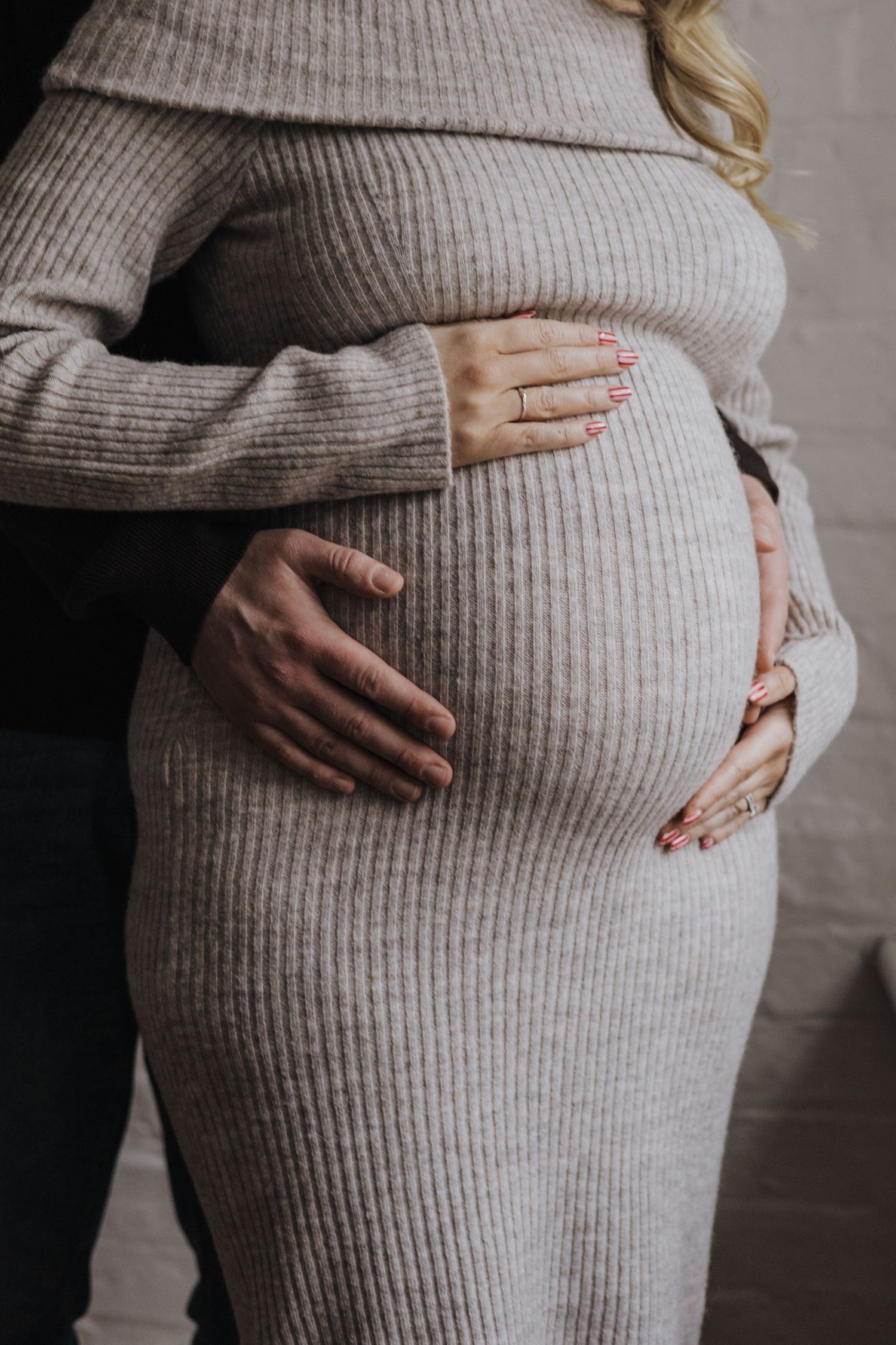 Maternity photography in studio in Telford