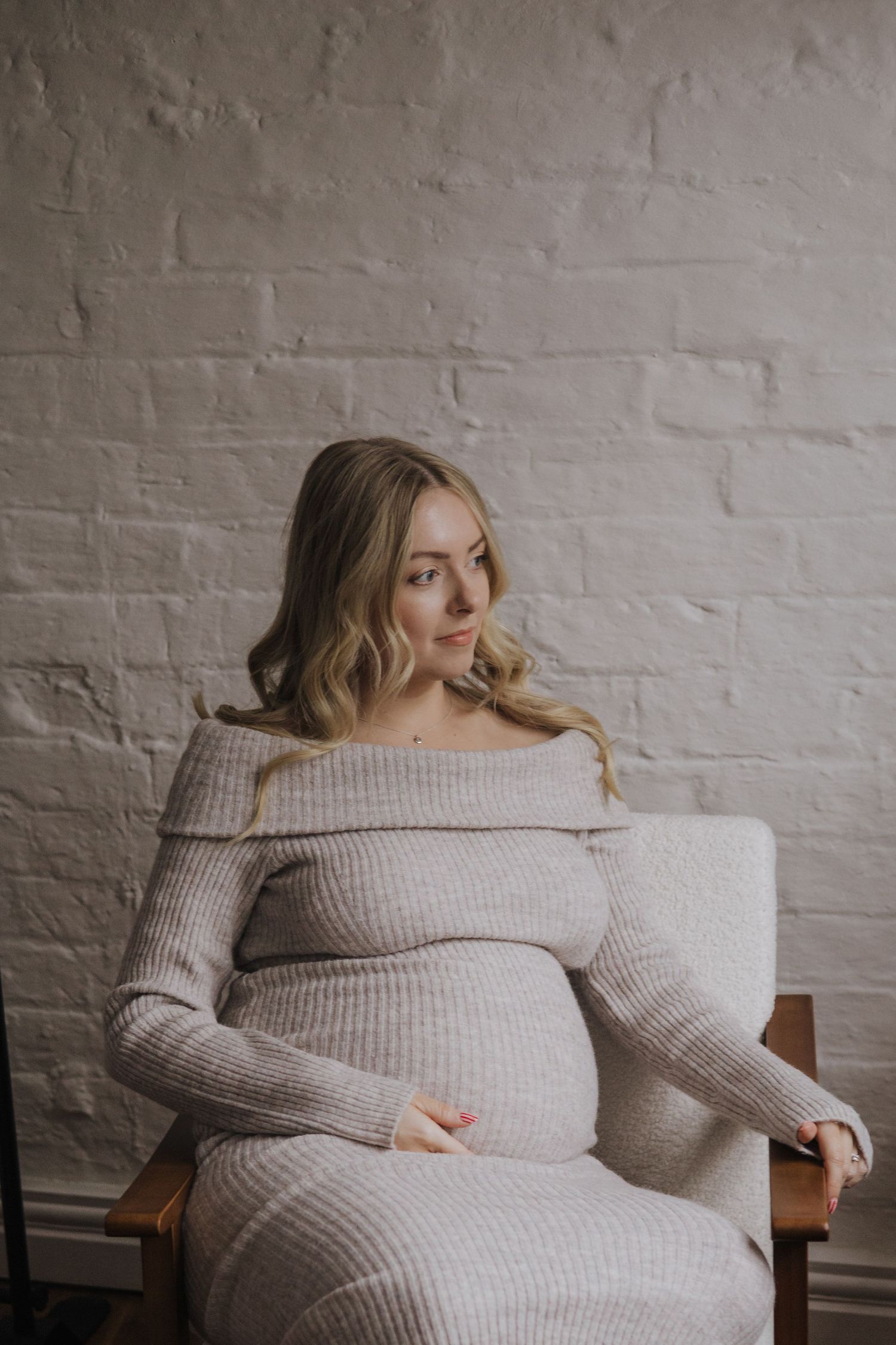 Maternity photography in studio in Telford