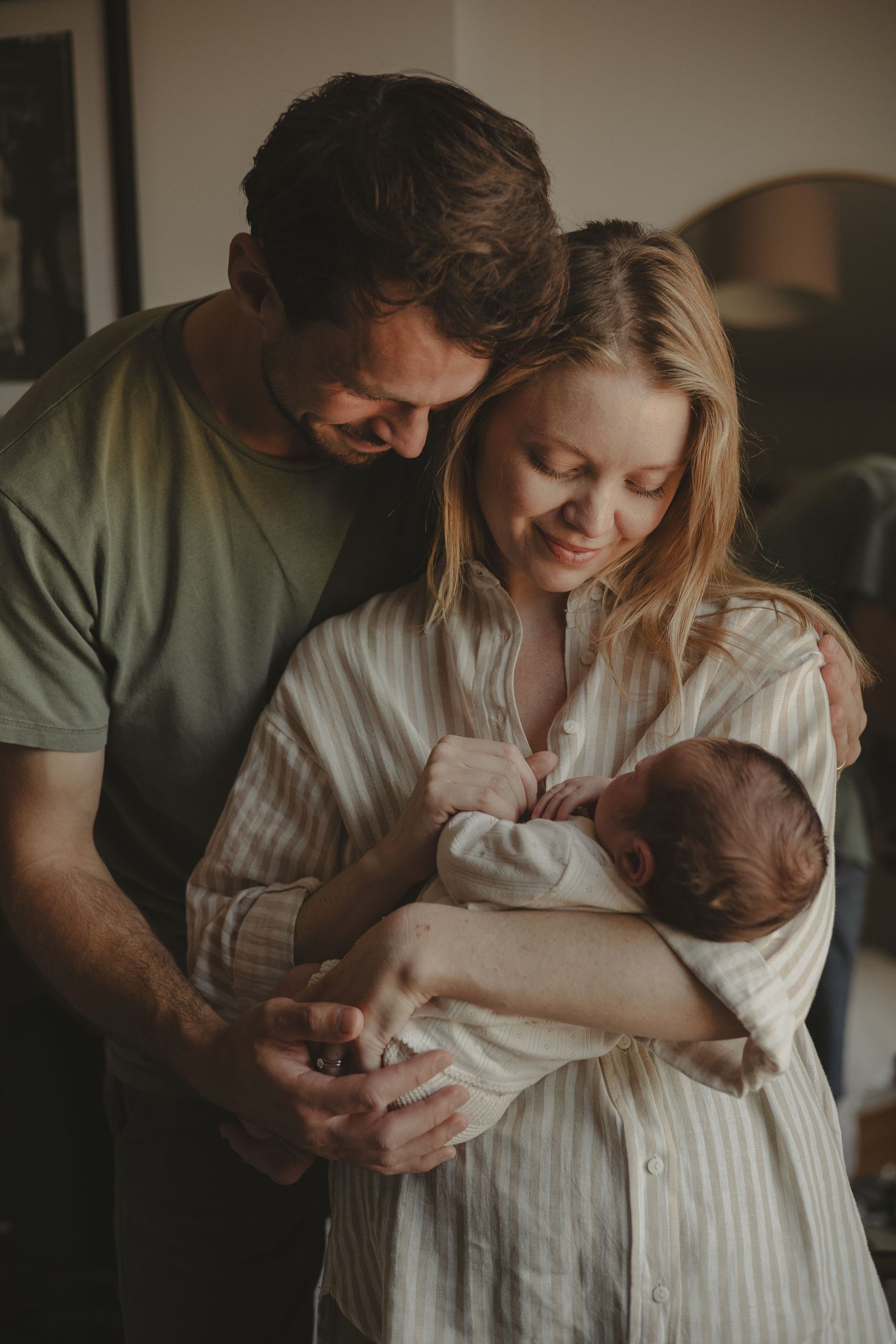 A family during an at home photoshoot in Shrewsbury, Shropshire.