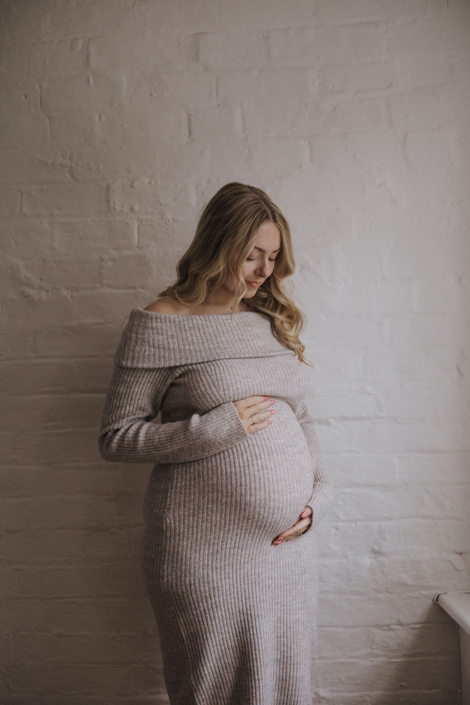Maternity photography in studio in Telford