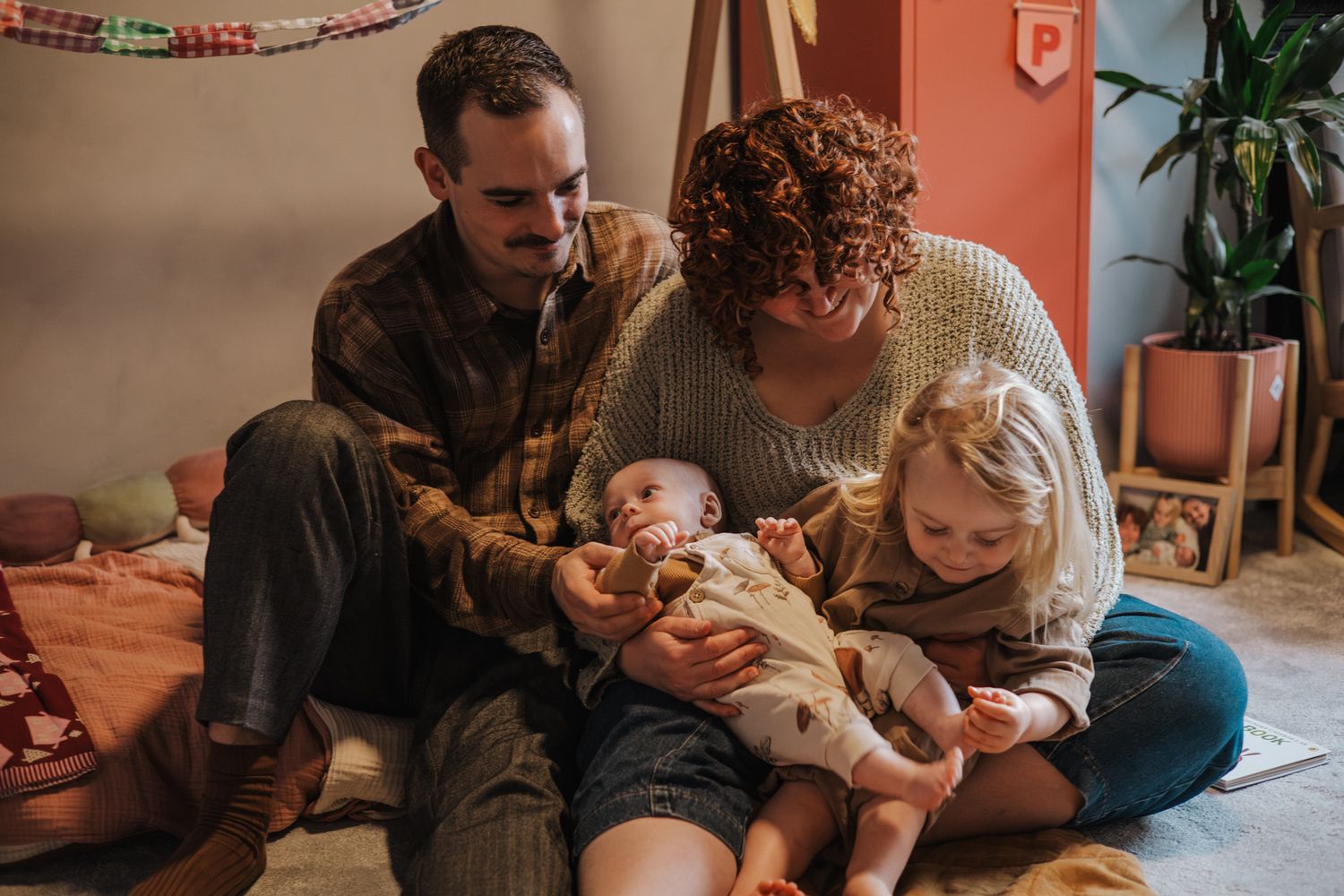 Family Christmas photoshoot in Telford, Shropshire