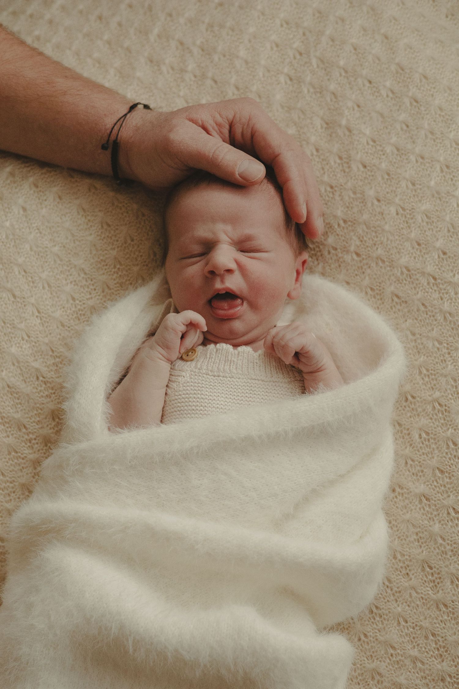 Newborn baby at photoshoot in Shrewsbury
