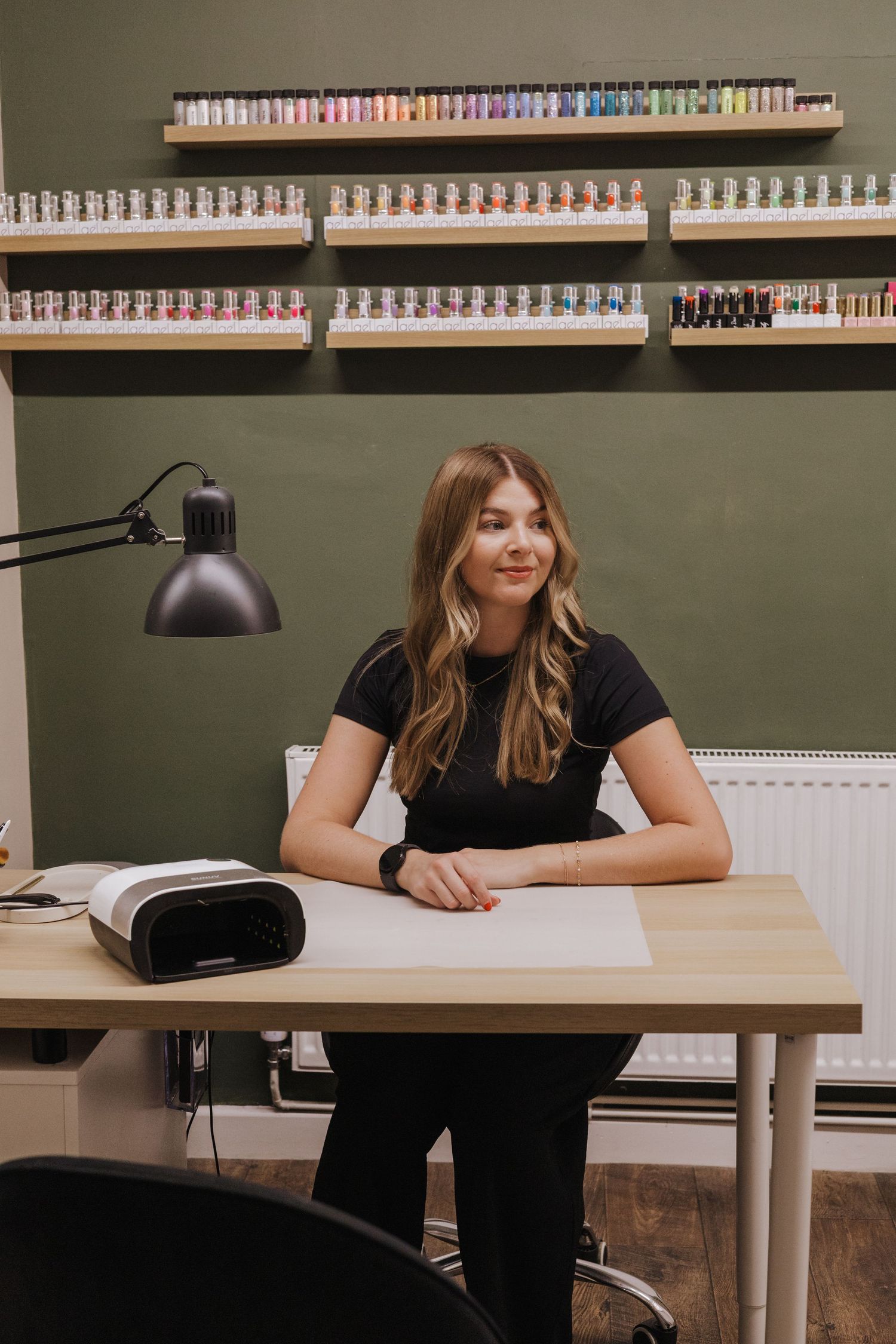 Branding photoshoot with nail tech in Telford