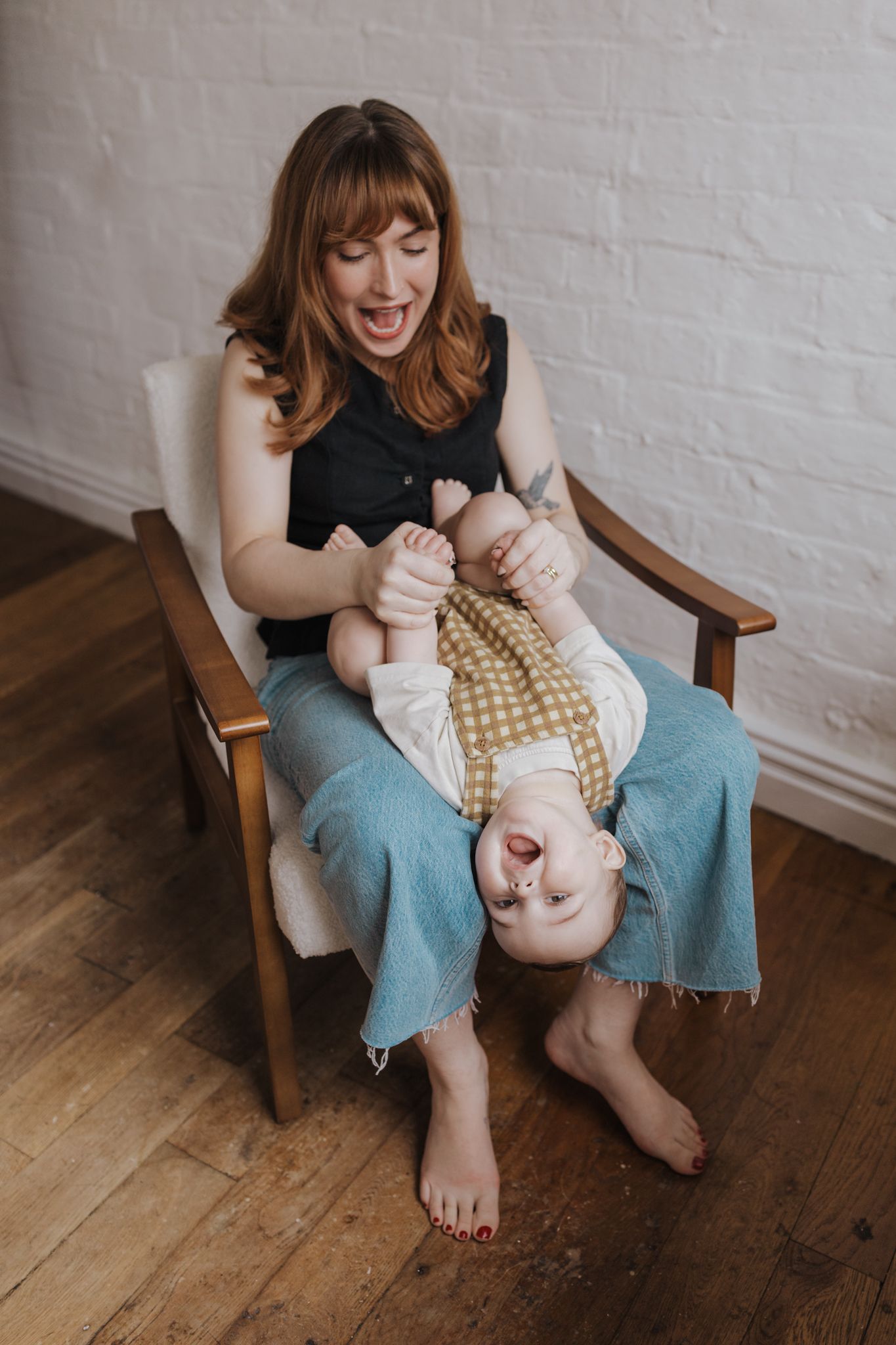 Mummy and me session in a photography studio in Telford, Shropshire.