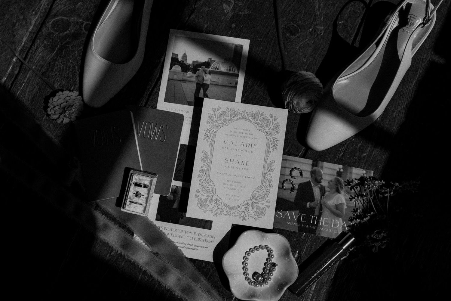 Collection of vintage black and white photographs arranged in a collage.
