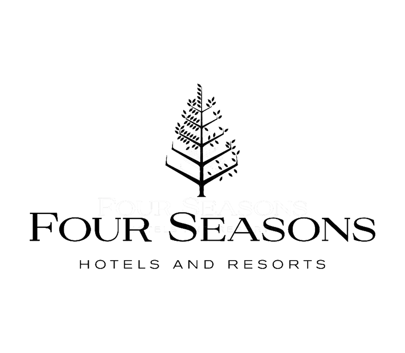 The Four Seasons Hotels and Resorts logo appears in black with a stylized tree icon.