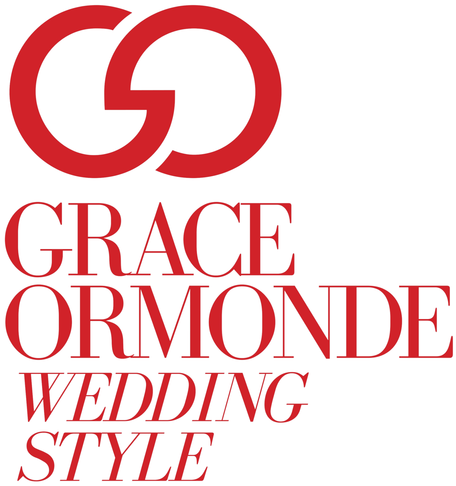 Various red text overlays featuring the word 'ORMONDE' in different fonts and styles on a white background.