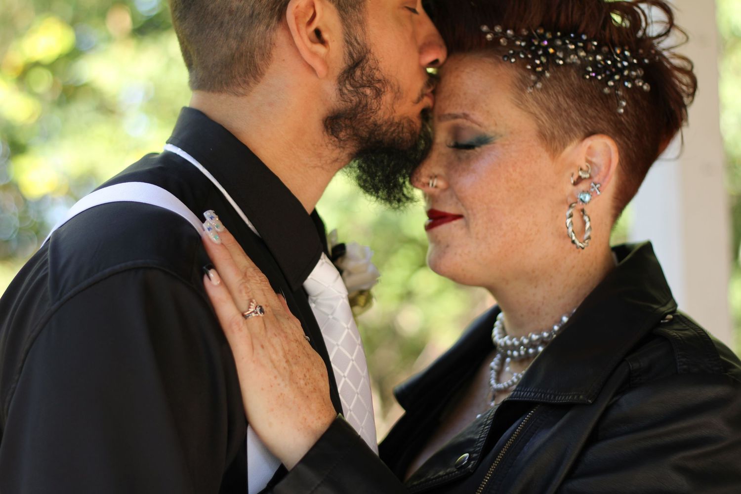Wedding day husband and wife