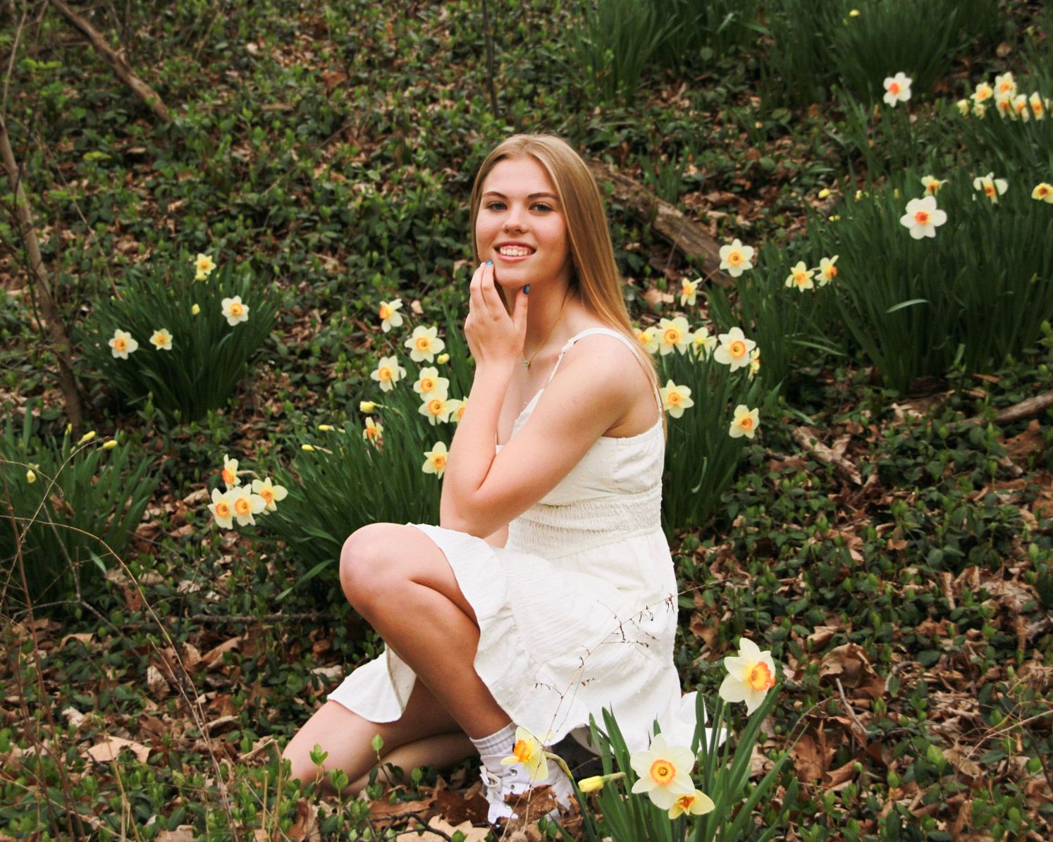 senior 2025 portrait at Deep River County Park