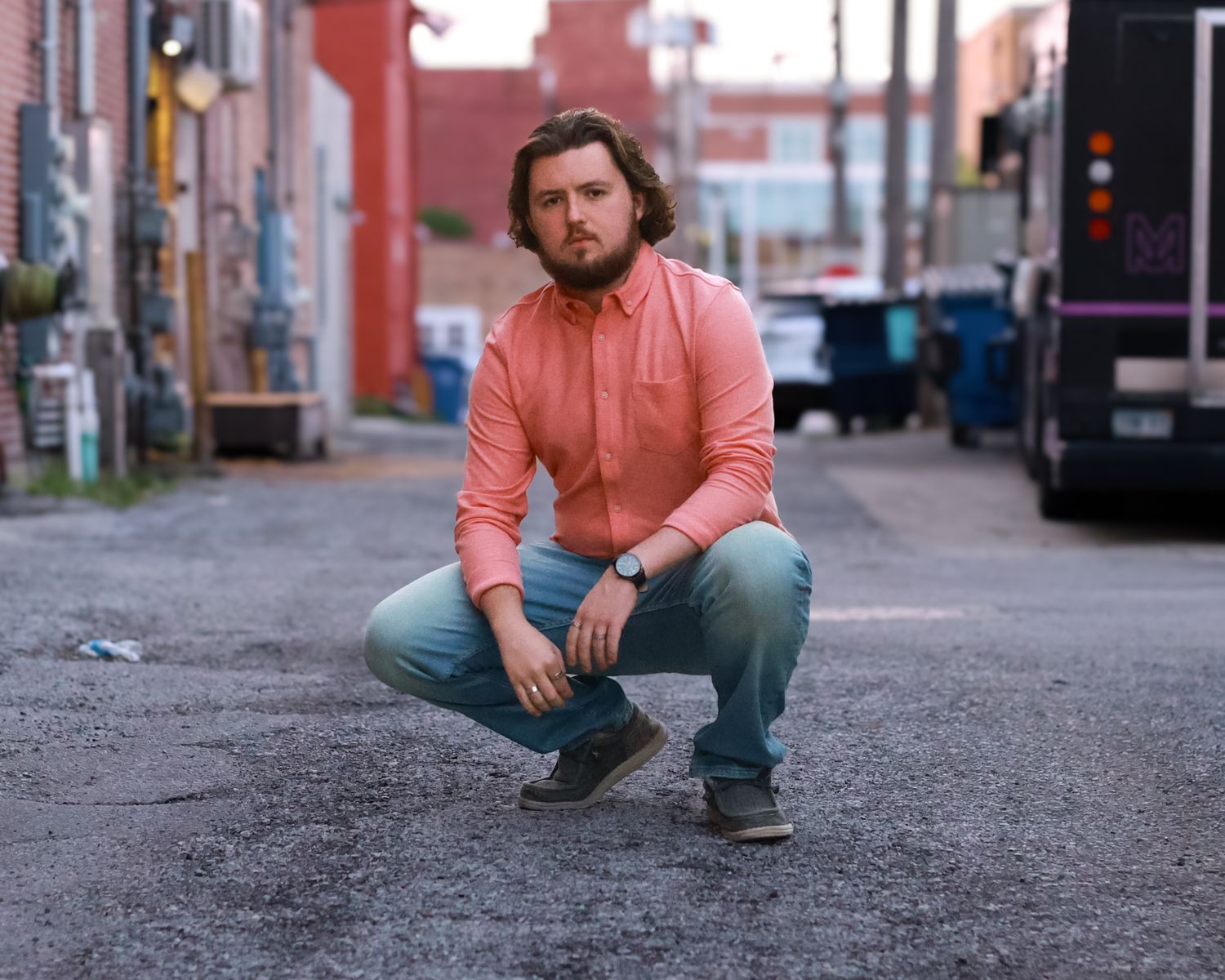 senior 2025 portrait on the square in crown point Indiana