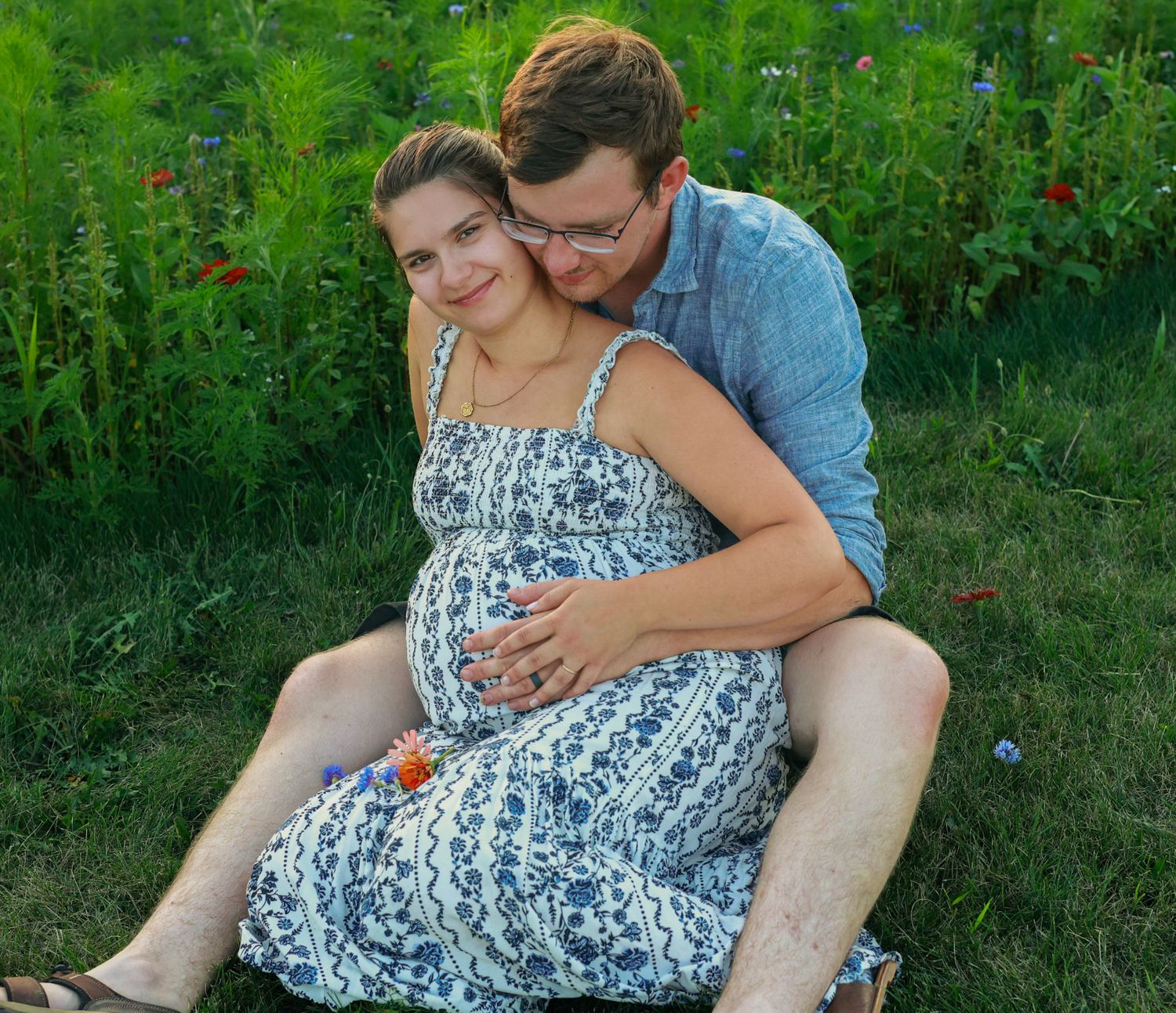 Family photo in Crown Point, Indiana