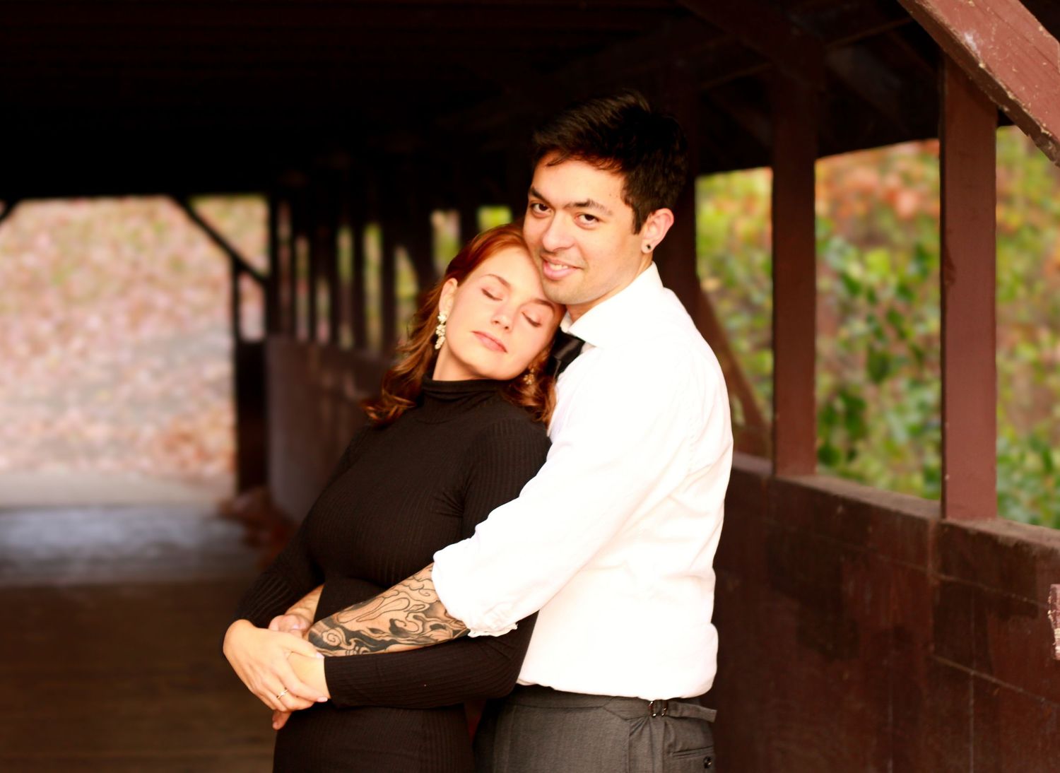 Married Couple at Lemon Lake Park in Cedar Lake